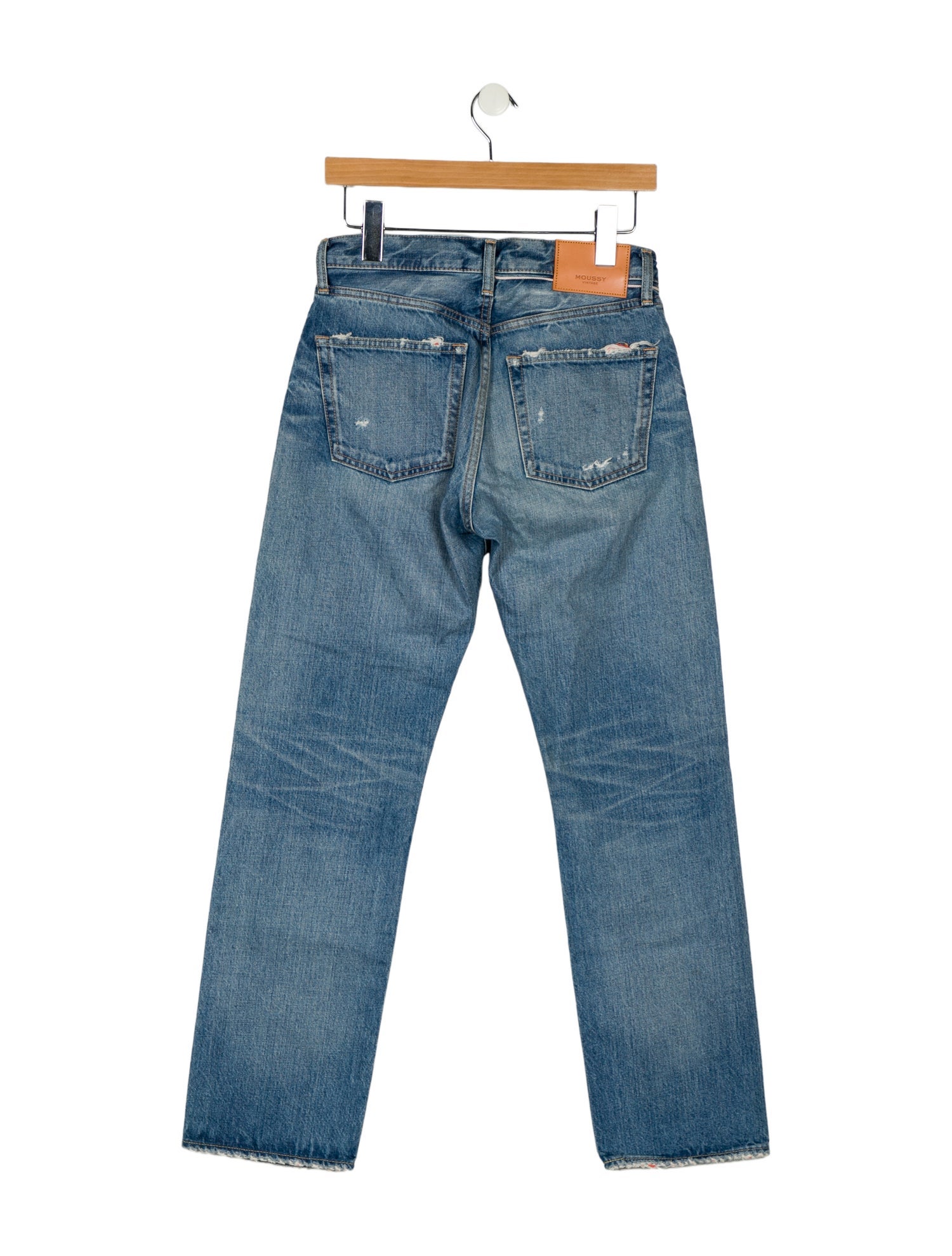 Moussy Vintage Mid-Rise Straight Leg Jeans