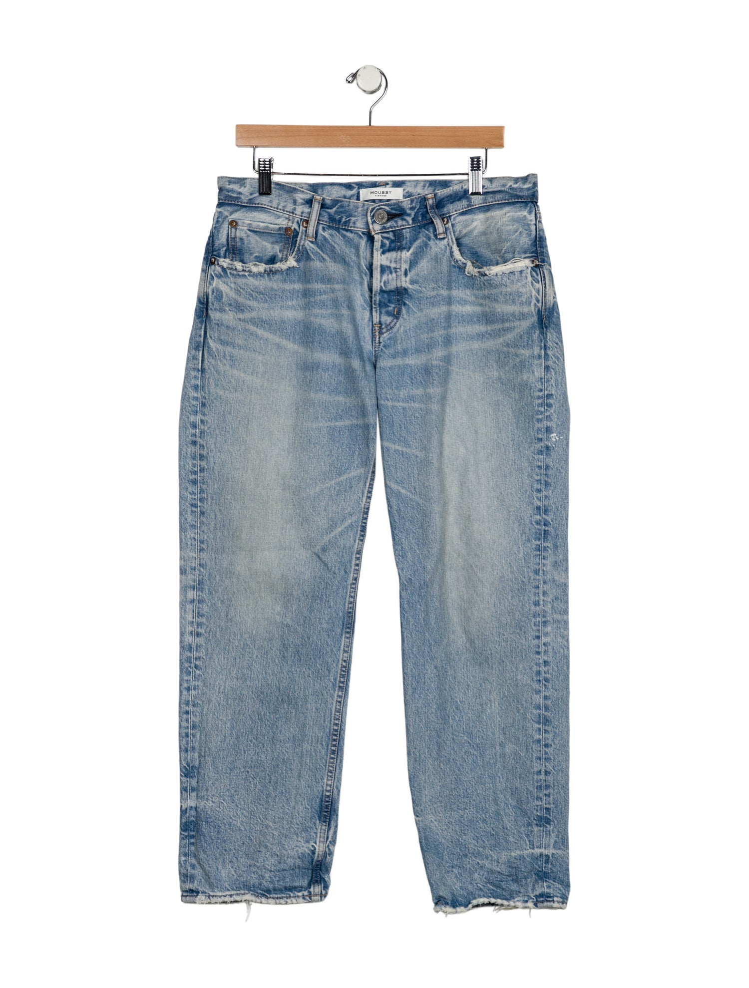 Moussy Vintage Mid-Rise Wide Leg Jeans