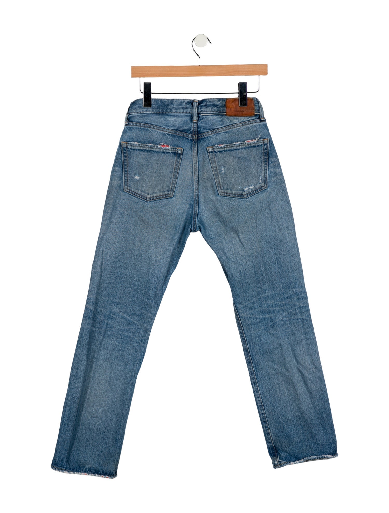 Moussy Vintage Mid-Rise Straight Leg Jeans