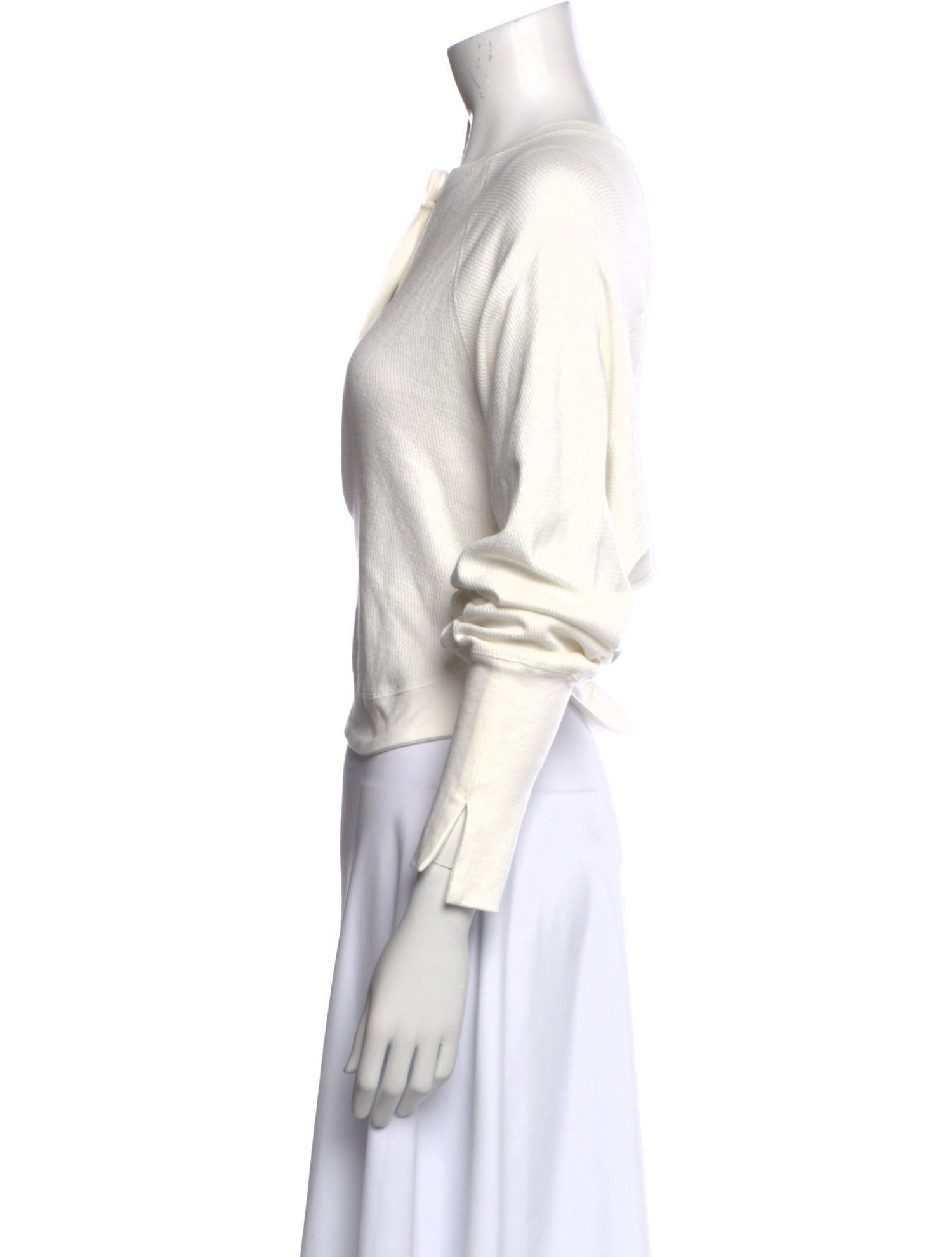 Moussy Vintage Crew Neck Three-Quarter Sleeve Crop Top w/ Tags