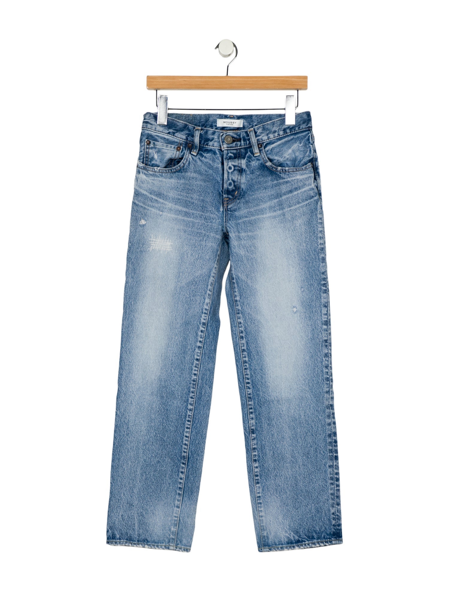 Moussy Vintage Mid-Rise Straight Leg Jeans