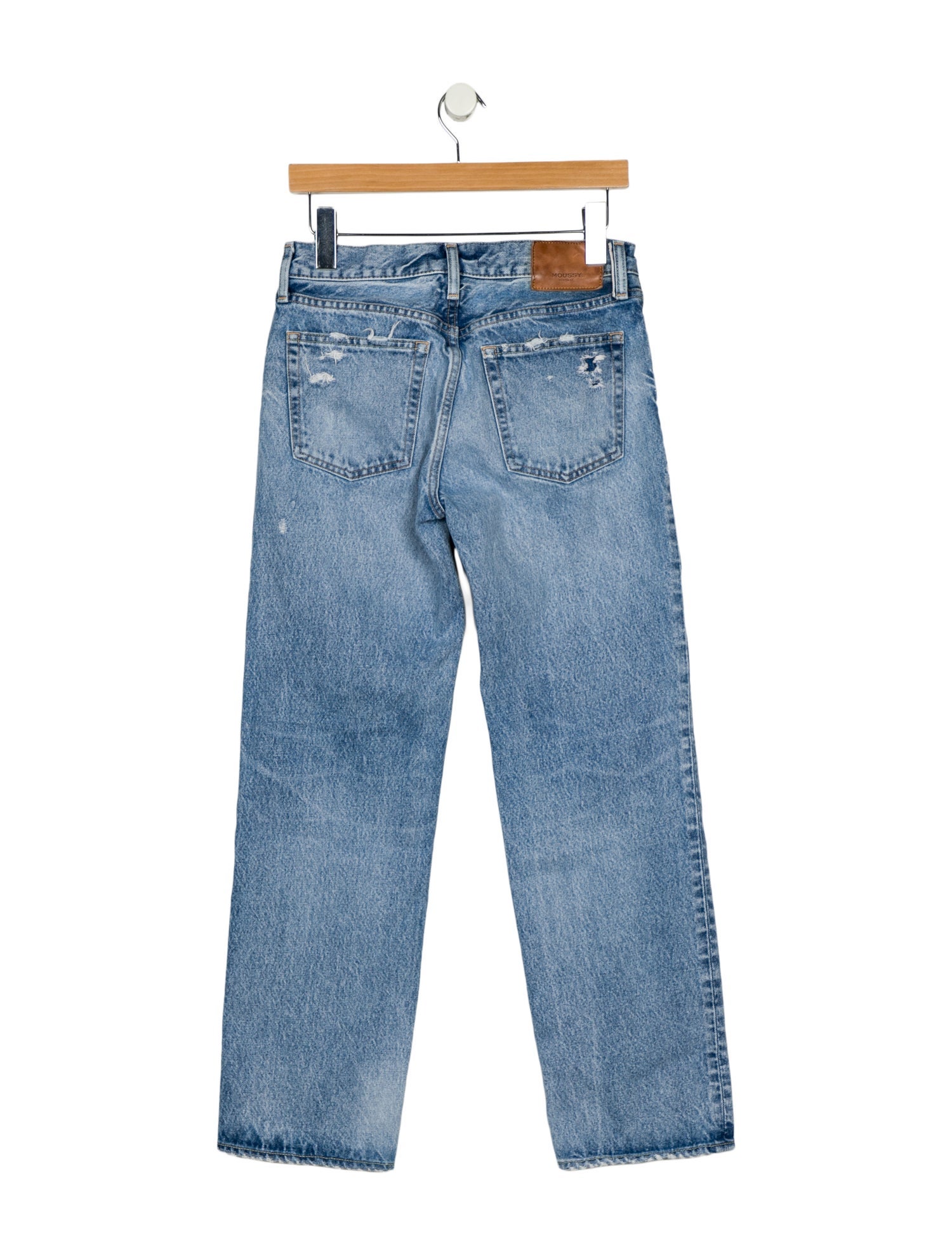 Moussy Vintage Mid-Rise Straight Leg Jeans