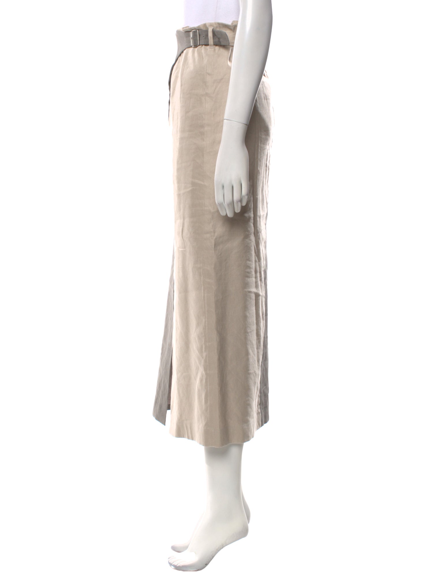 Moussy Vintage Linen Midi Length Skirt