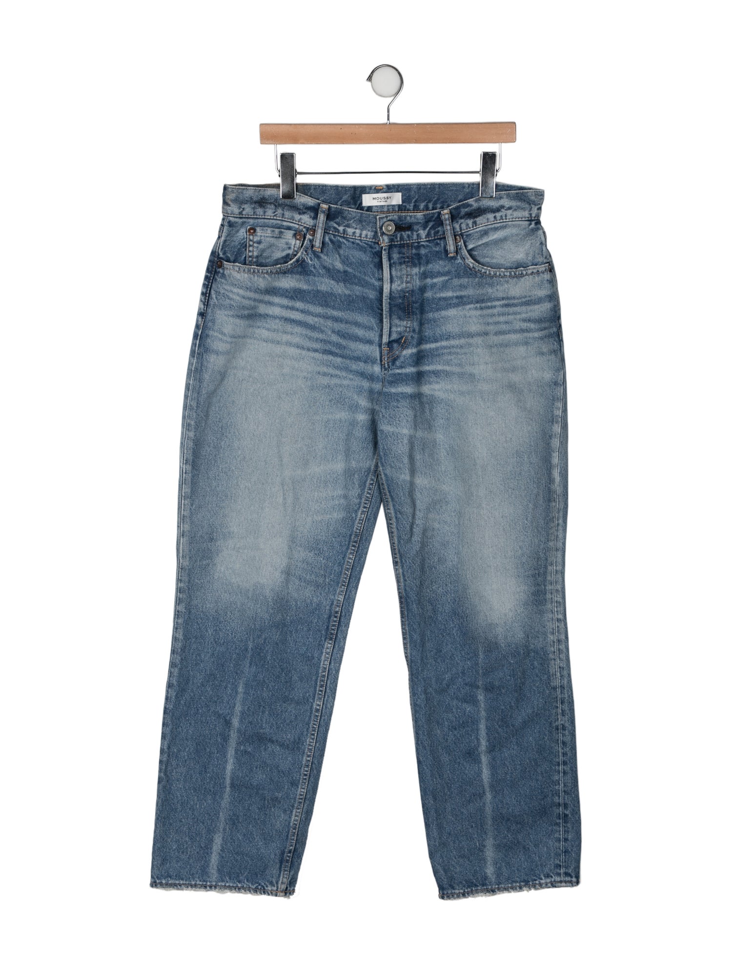 Moussy Vintage Mid-Rise Wide Leg Jeans
