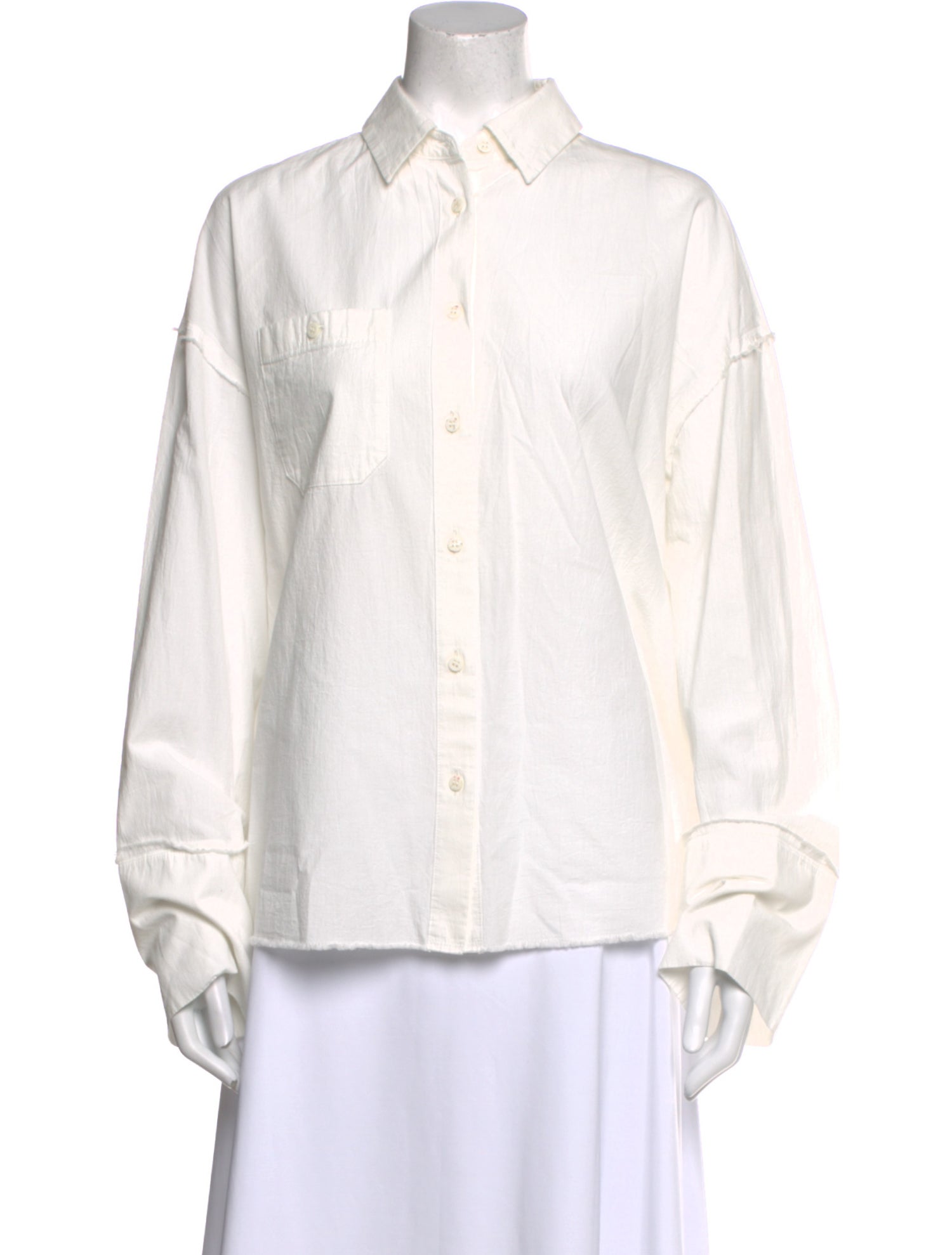 Moussy Vintage Long Sleeve Button-Up Top