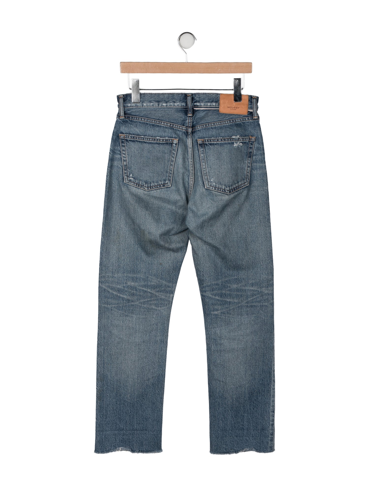 Moussy Vintage Mid-Rise Straight Leg Jeans