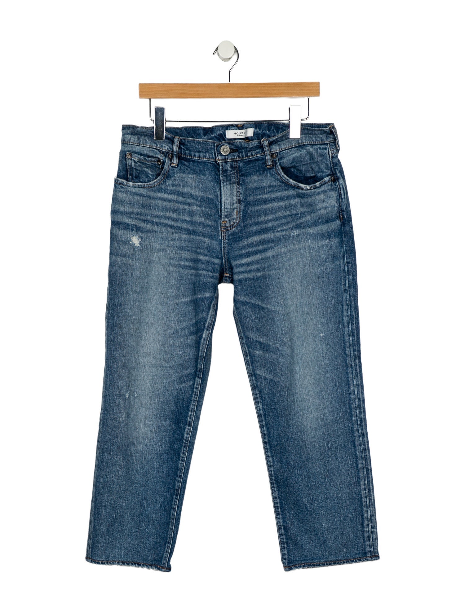 Moussy Vintage Mid-Rise Straight Leg Jeans
