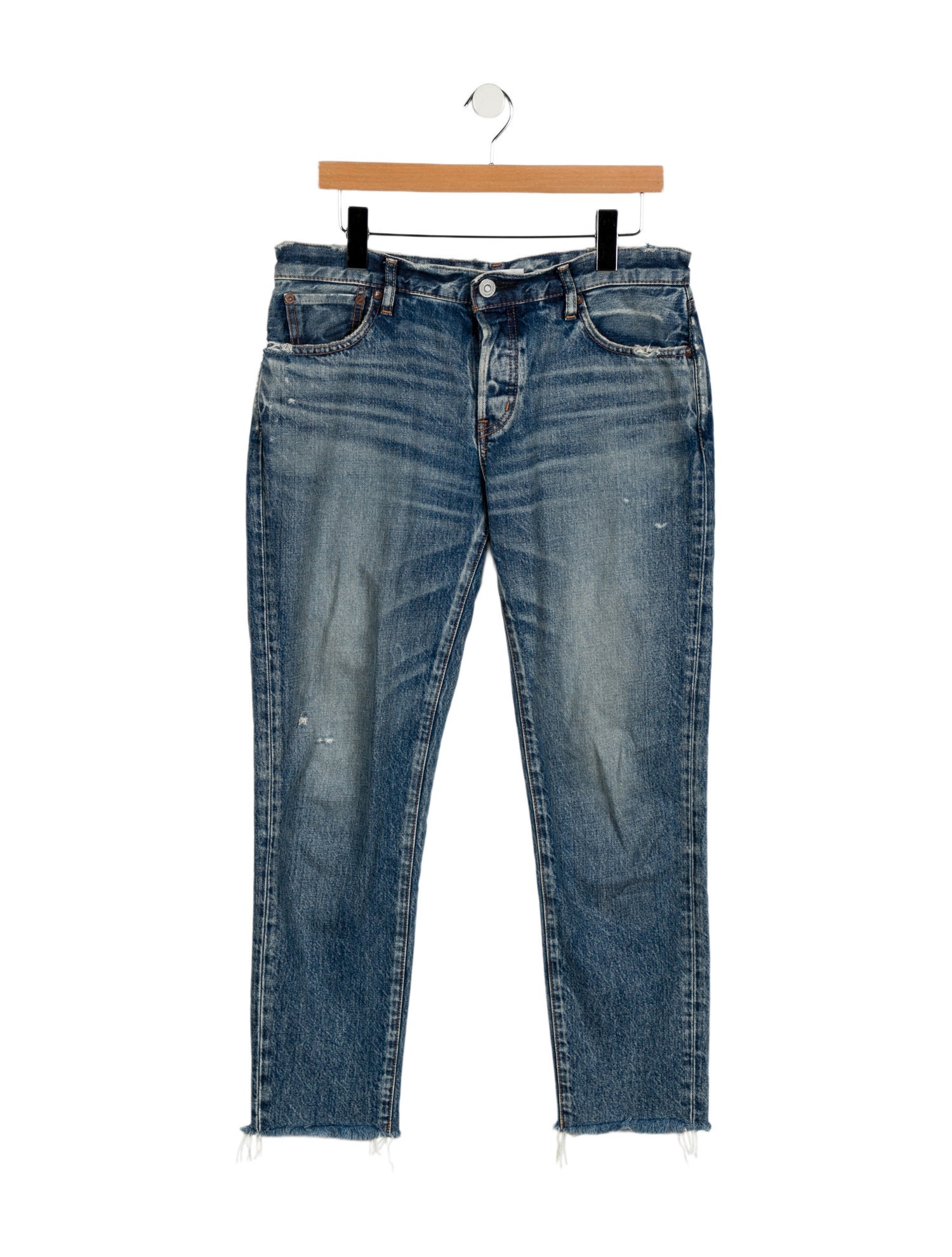 Moussy Vintage Mid-Rise Straight Leg Jeans
