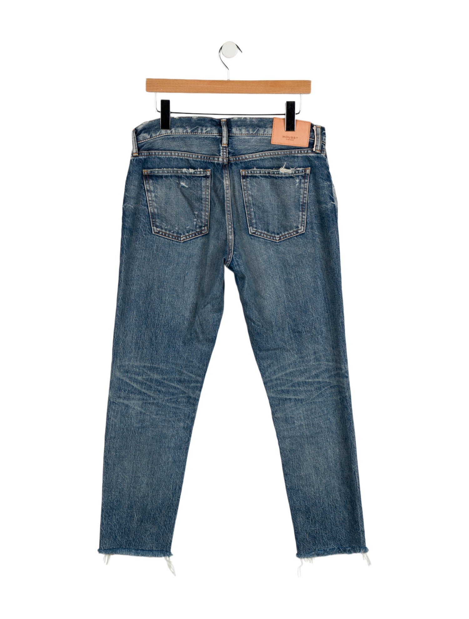 Moussy Vintage Mid-Rise Straight Leg Jeans