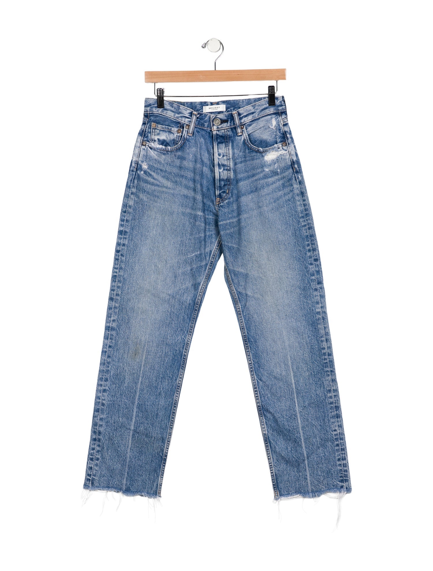 Moussy Vintage High-Rise Straight Leg Jeans