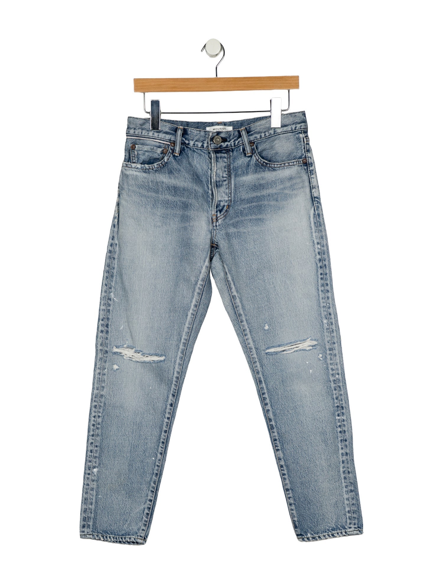 Moussy Vintage Mid-Rise Straight Leg Jeans