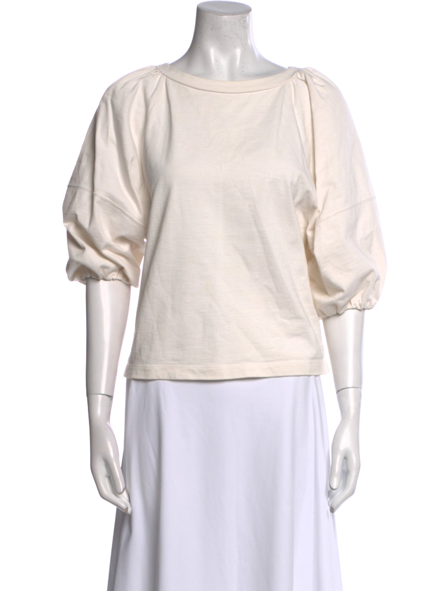 Moussy Vintage Bateau Neckline Three-Quarter Sleeve Top