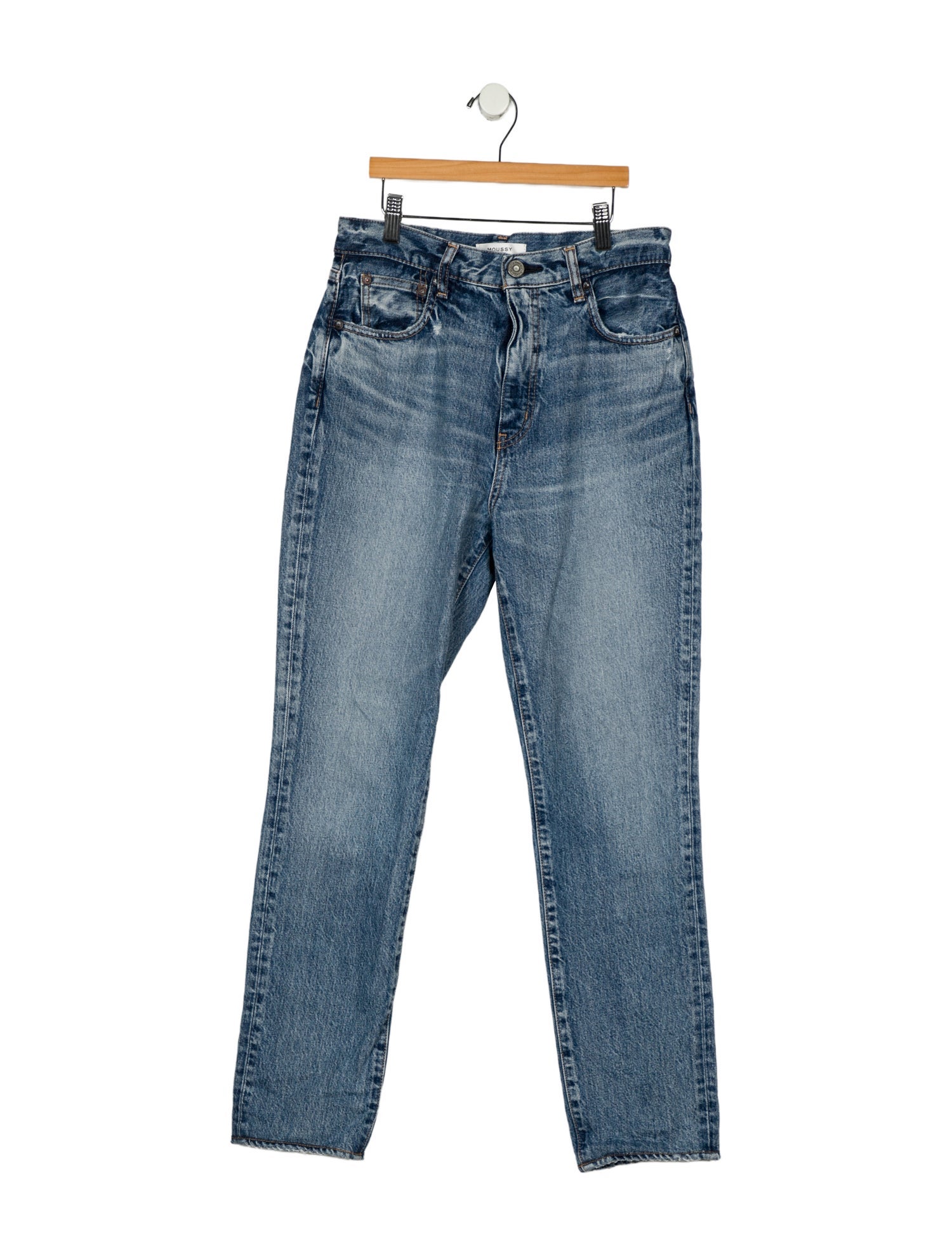 Moussy Vintage High-Rise Straight Leg Jeans