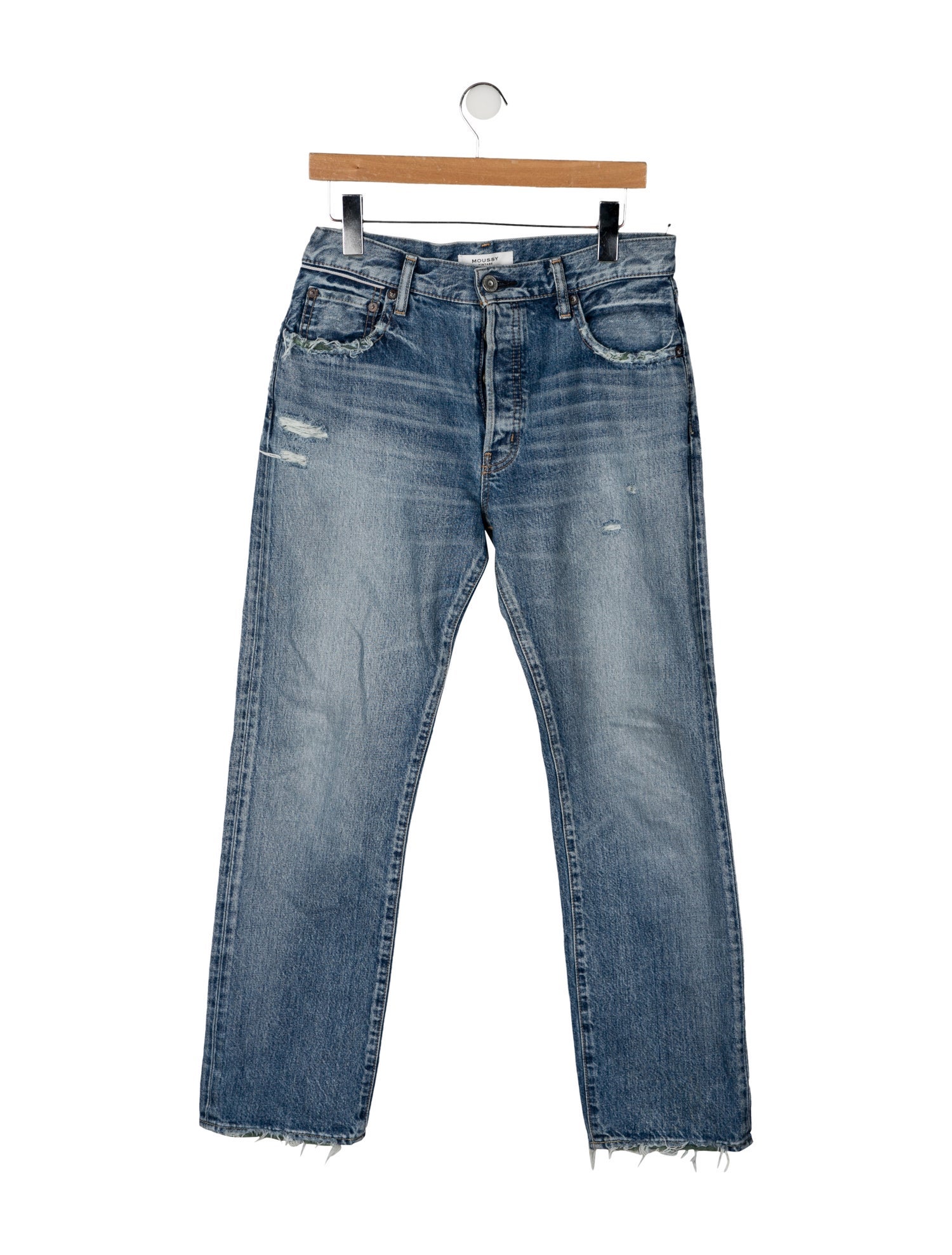 Moussy Vintage High-Rise Straight Leg Jeans