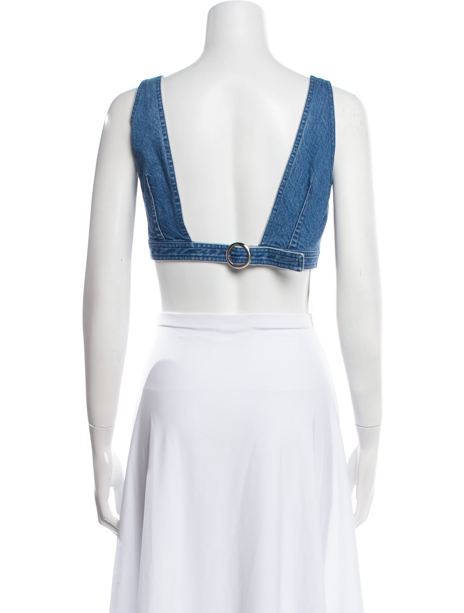Moussy Vintage Square Neckline Sleeveless Crop Top