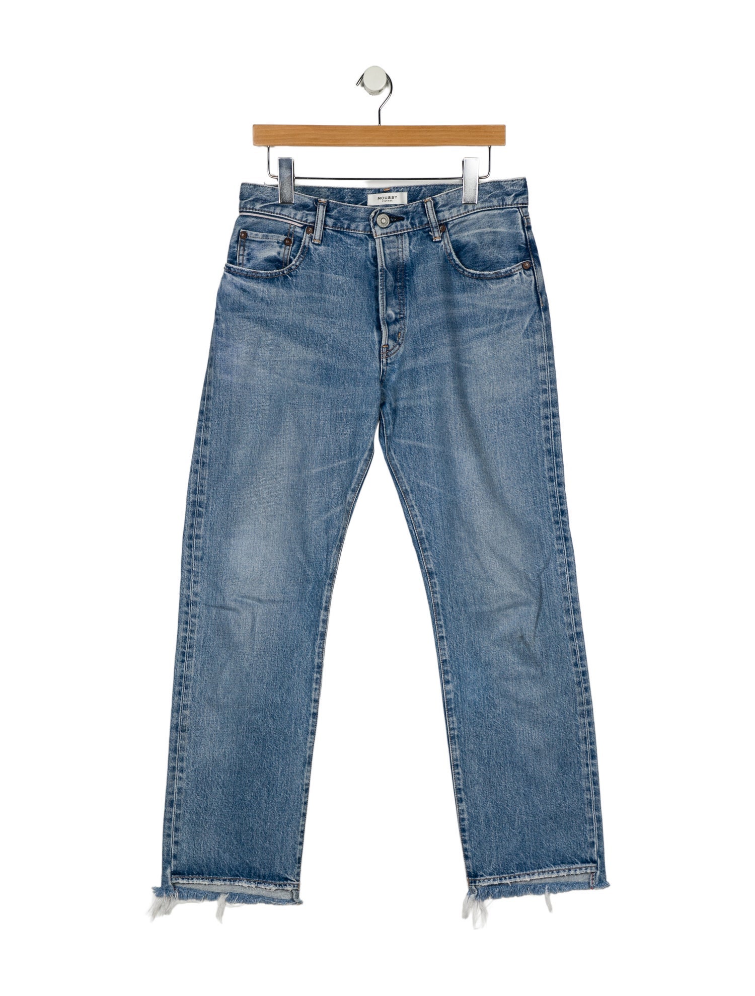 Moussy Vintage Mid-Rise Straight Leg Jeans