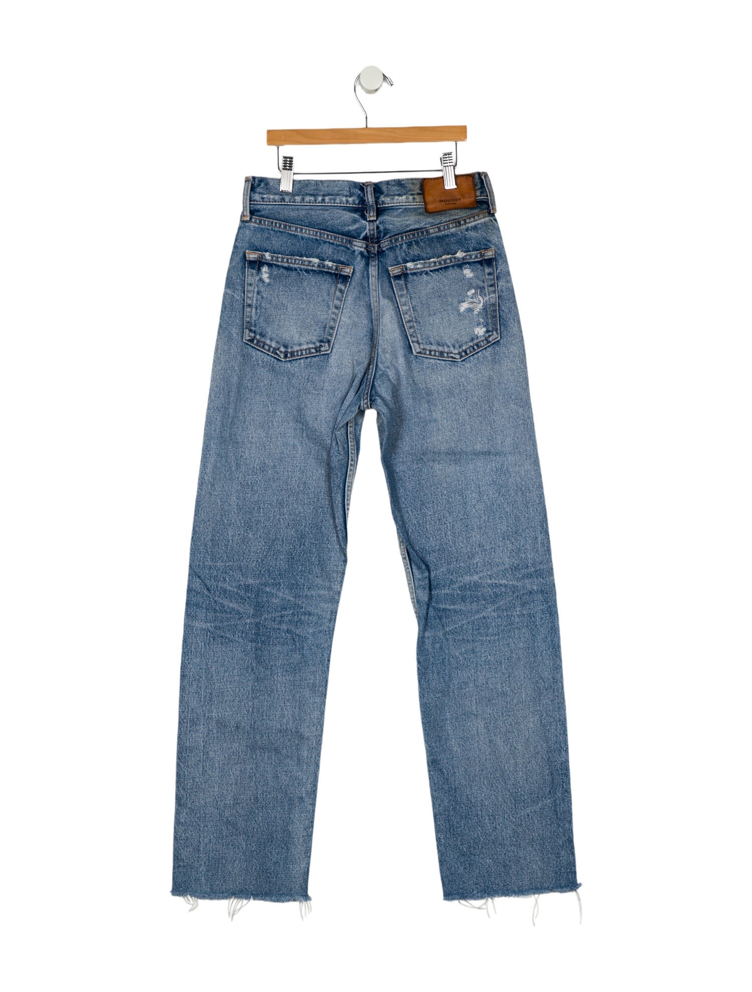 Moussy Vintage Mid-Rise Straight Leg Jeans
