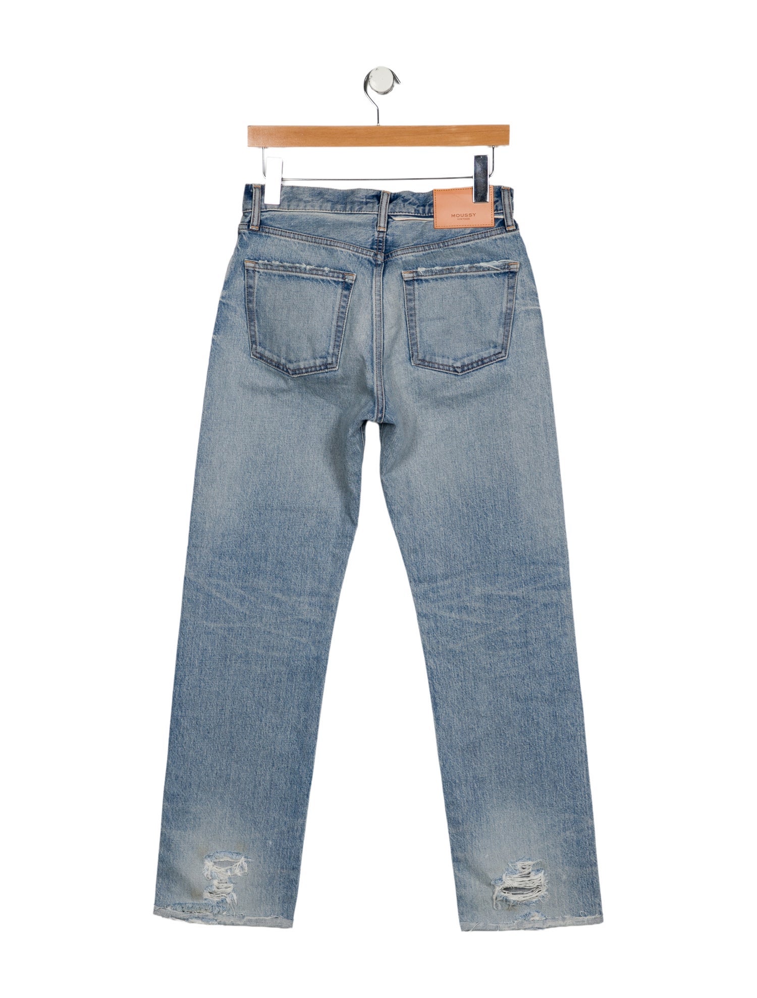 Moussy Vintage Mid-Rise Straight Leg Jeans