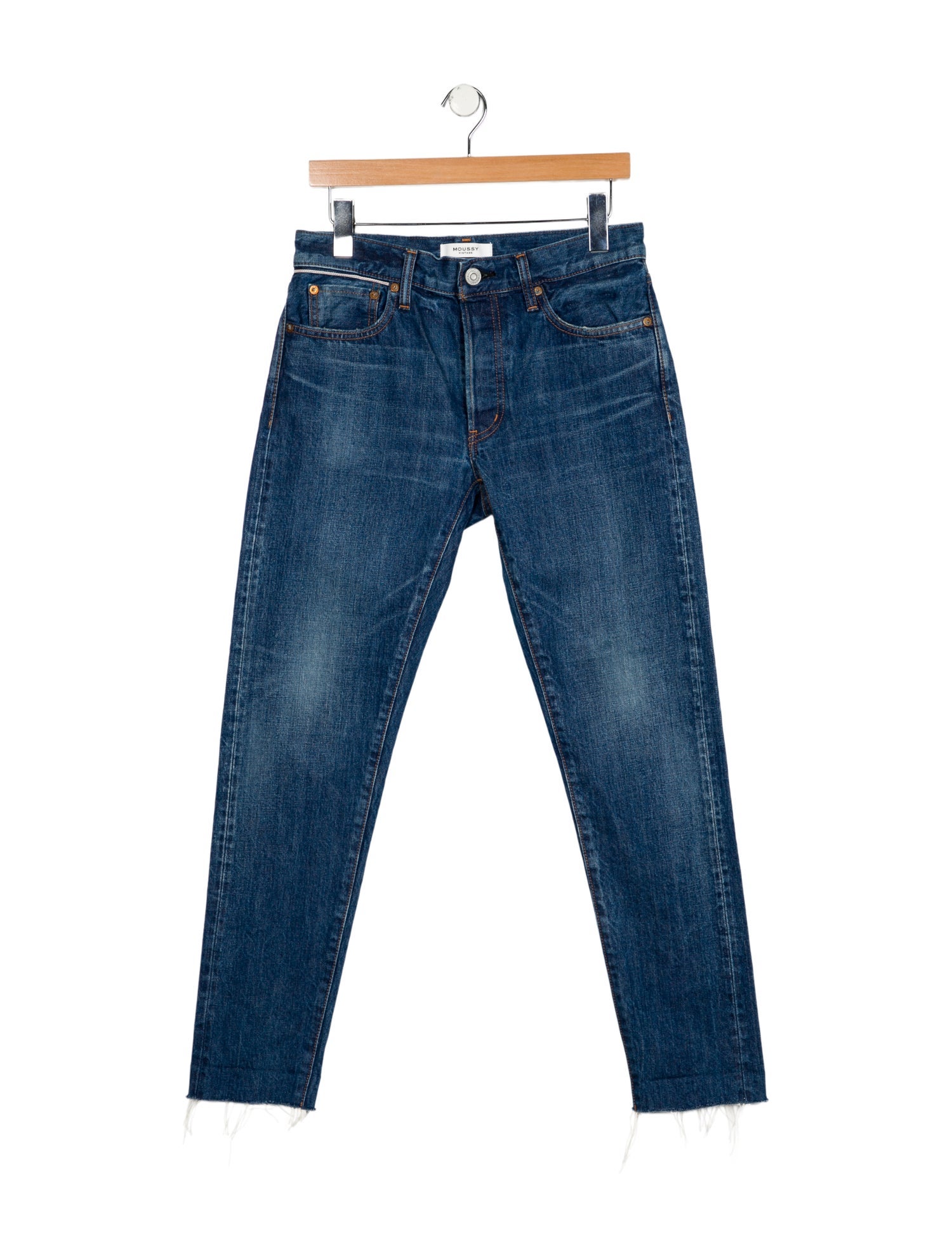 Moussy Vintage Mid-Rise Straight Leg Jeans