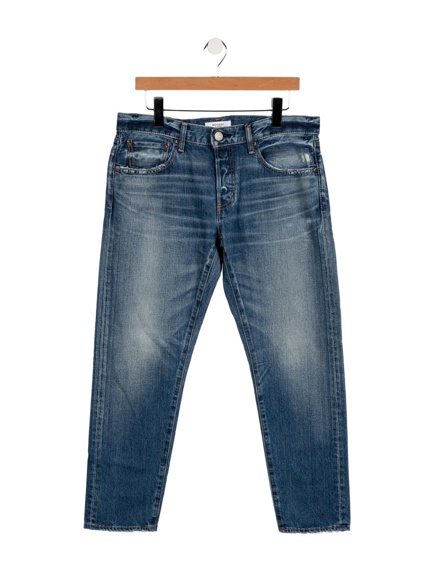 Moussy Vintage Mid-Rise Straight Leg Jeans w/ Tags