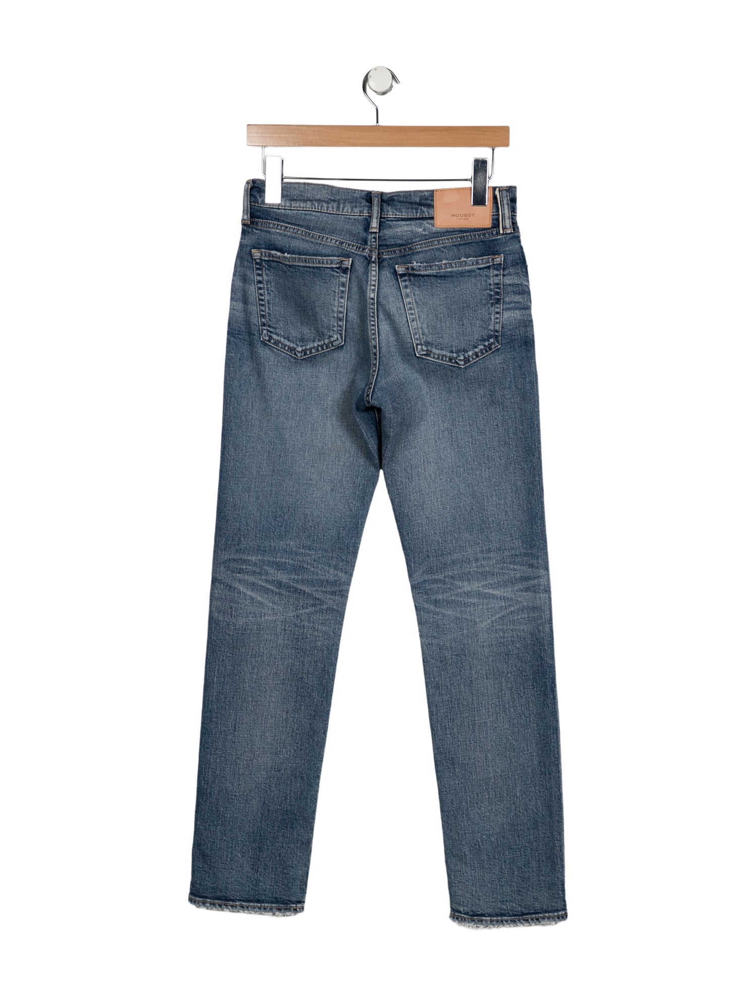 Moussy Vintage Mid-Rise Straight Leg Jeans