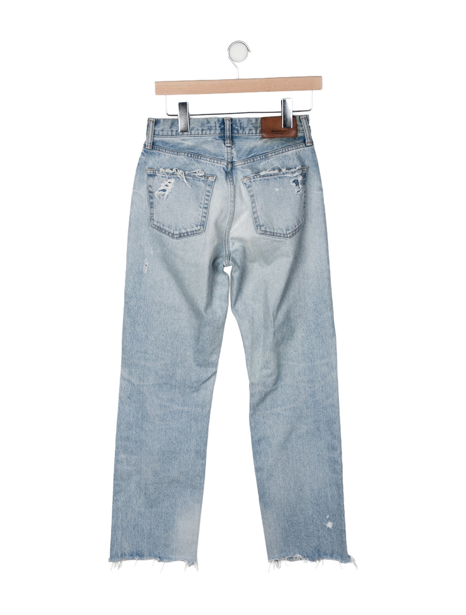 Moussy Vintage Mid-Rise Straight Leg Jeans