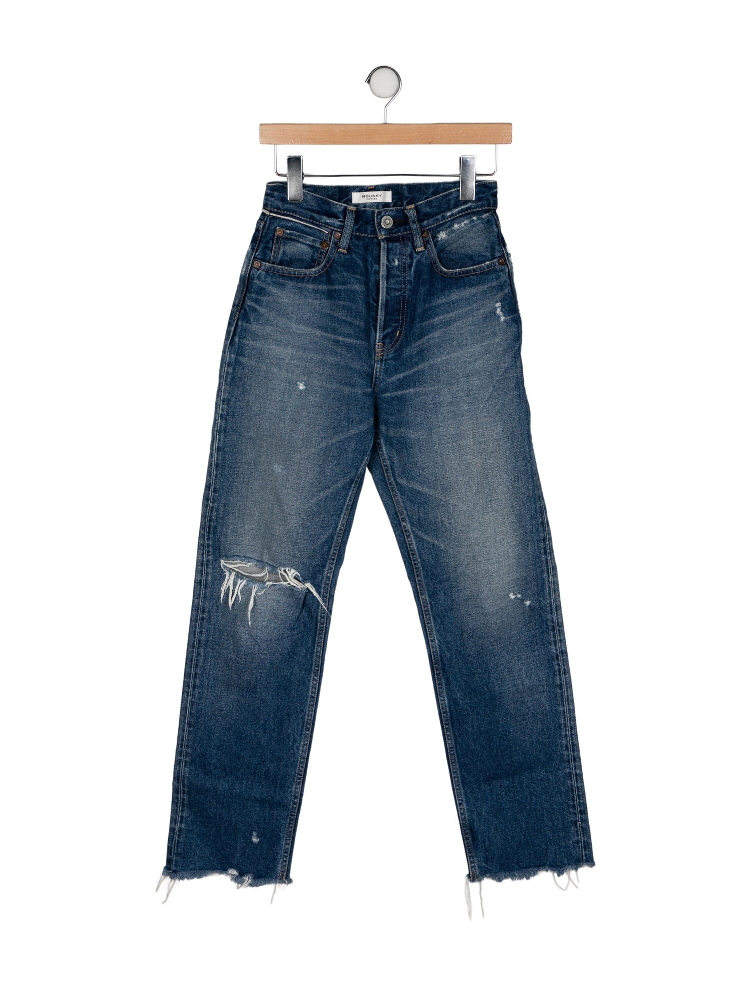 Moussy Vintage High-Rise Straight Leg Jeans