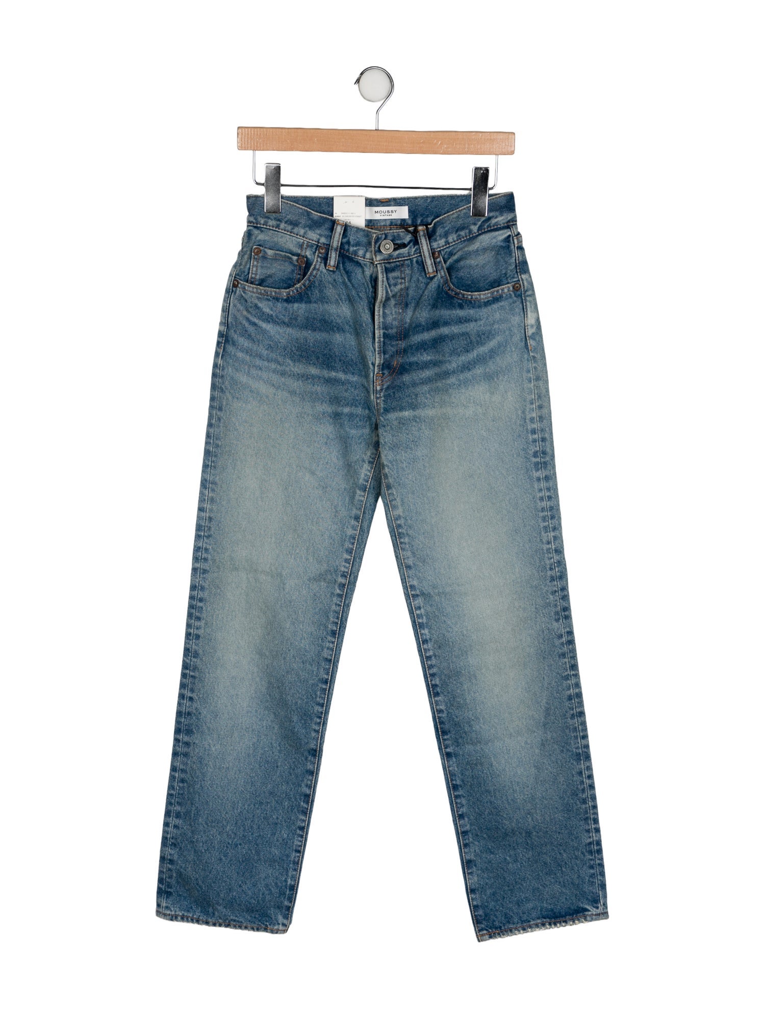 Moussy Vintage Mid-Rise Straight Leg Jeans w/ Tags