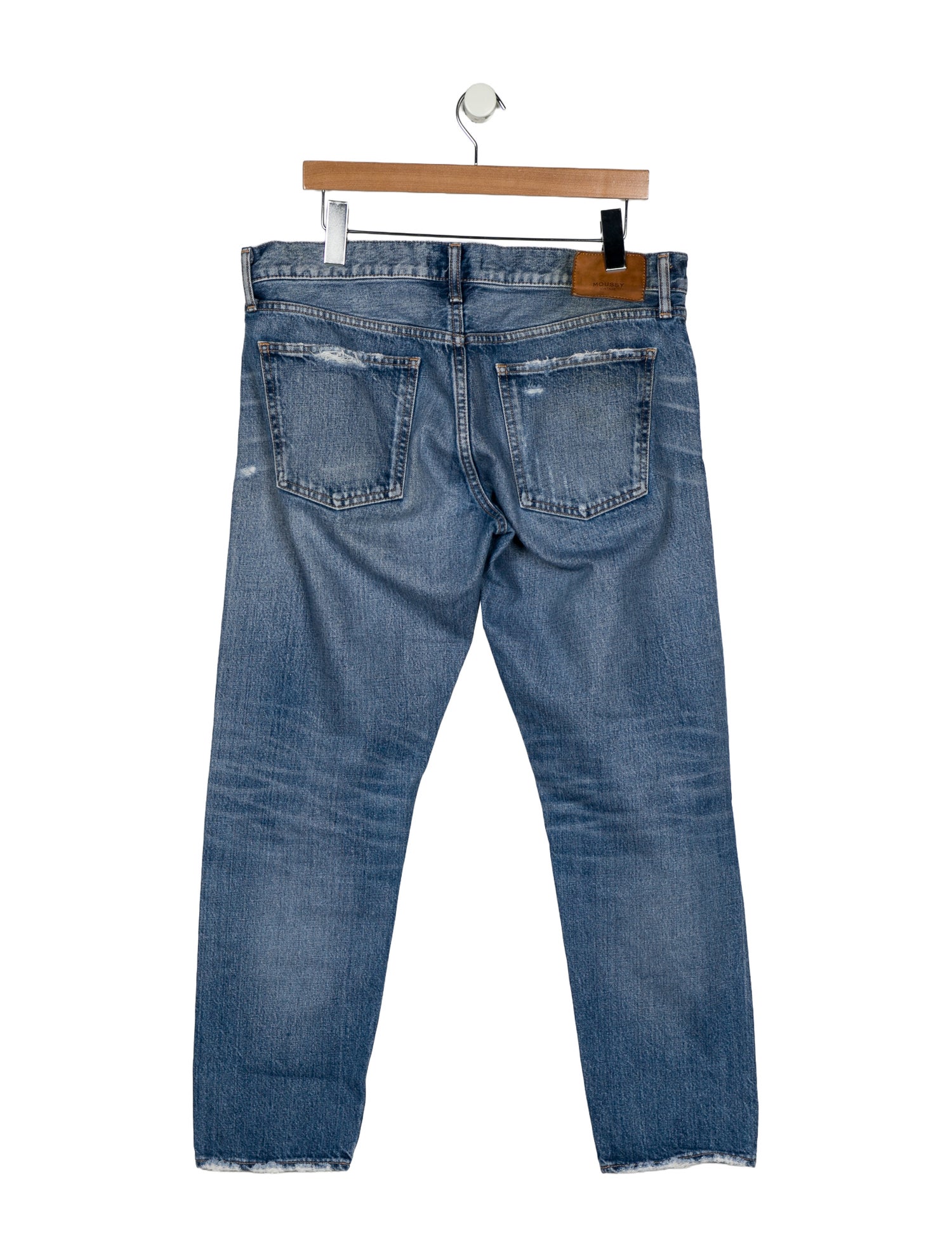 Moussy Vintage Mid-Rise Straight Leg Jeans