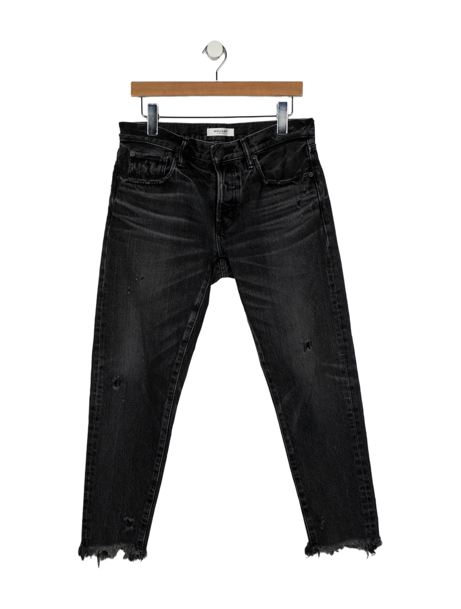 Moussy Vintage Mid-Rise Straight Leg Jeans