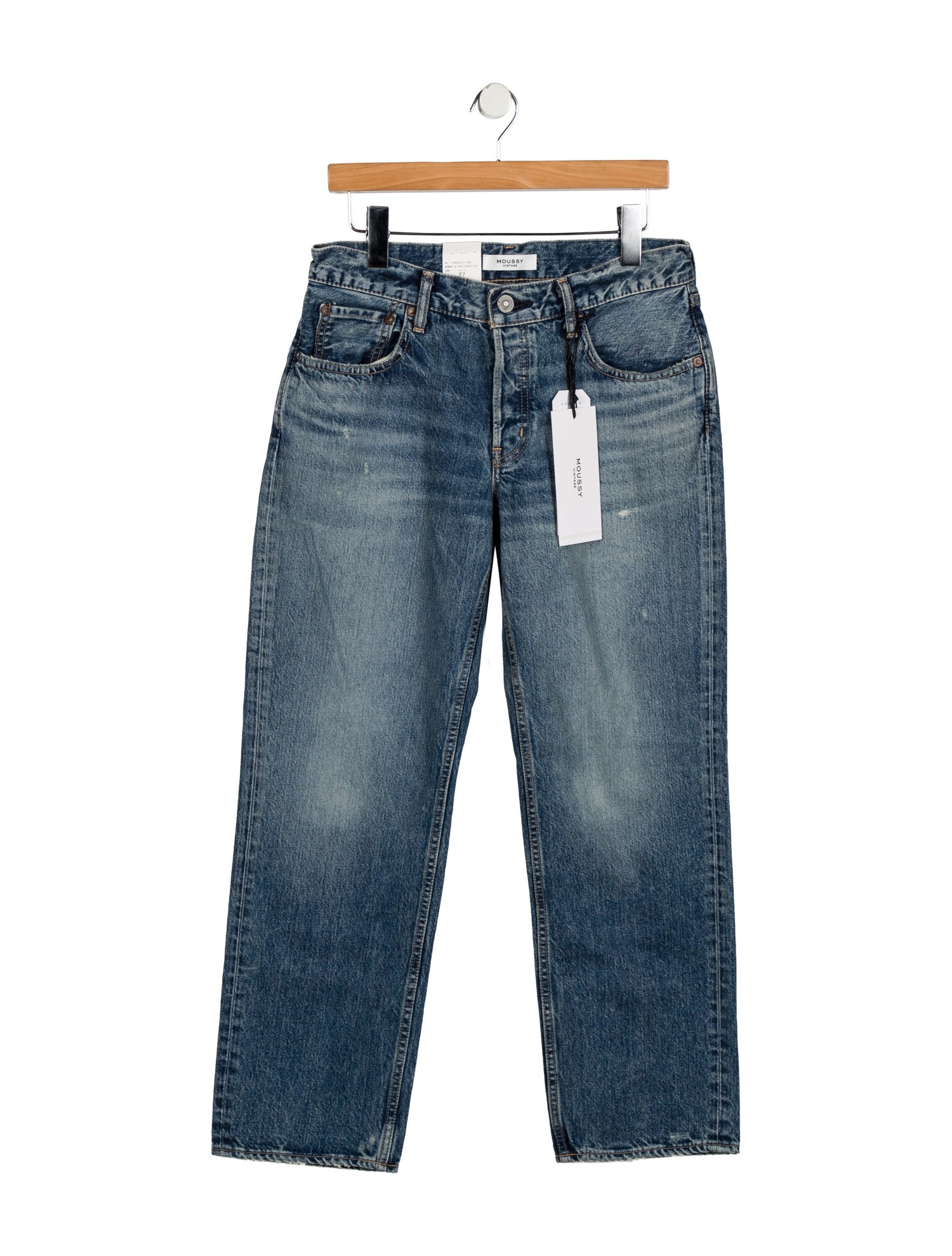 Moussy Vintage High-Rise Straight Leg Jeans w/ Tags
