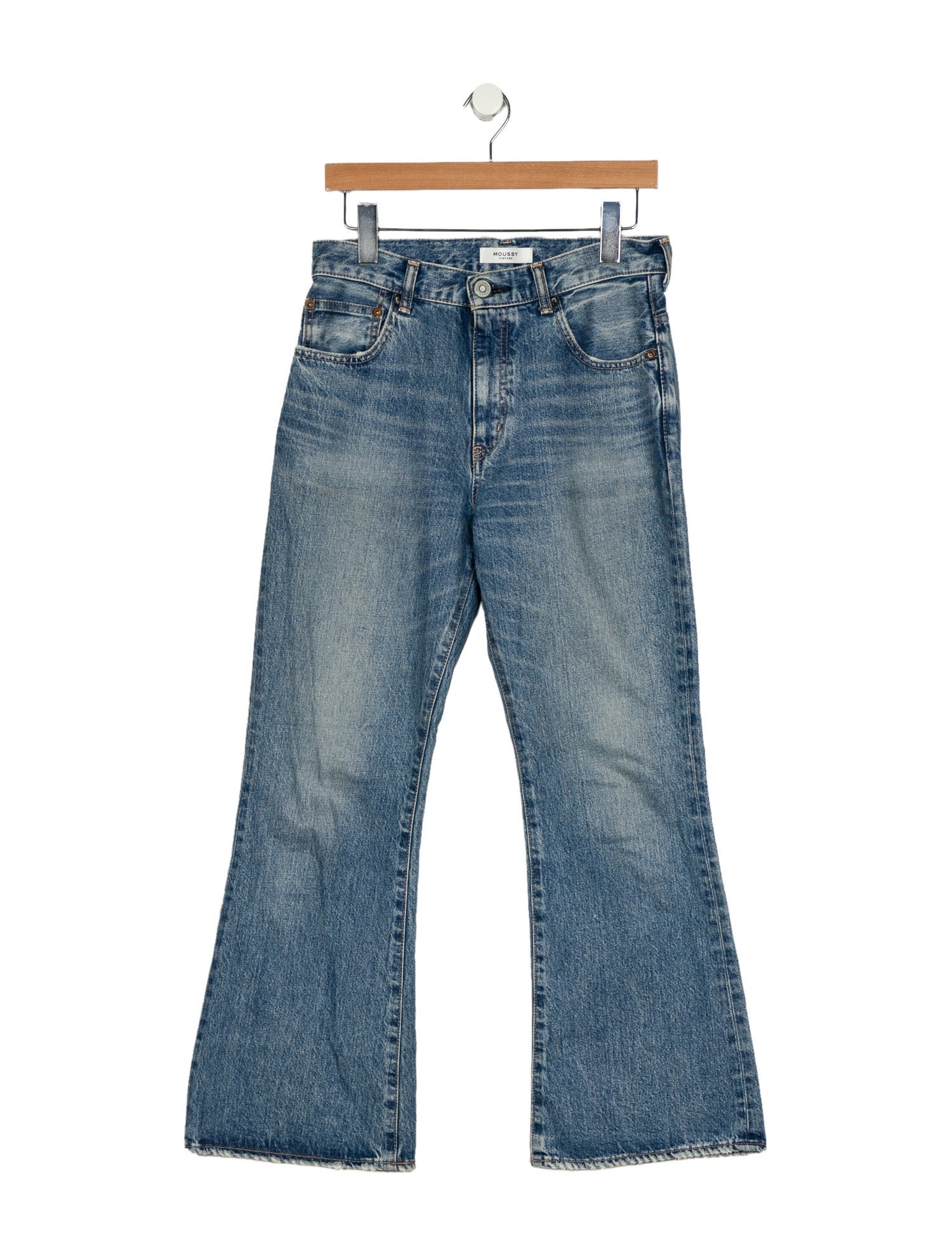 Moussy Vintage Mid-Rise Wide Leg Jeans