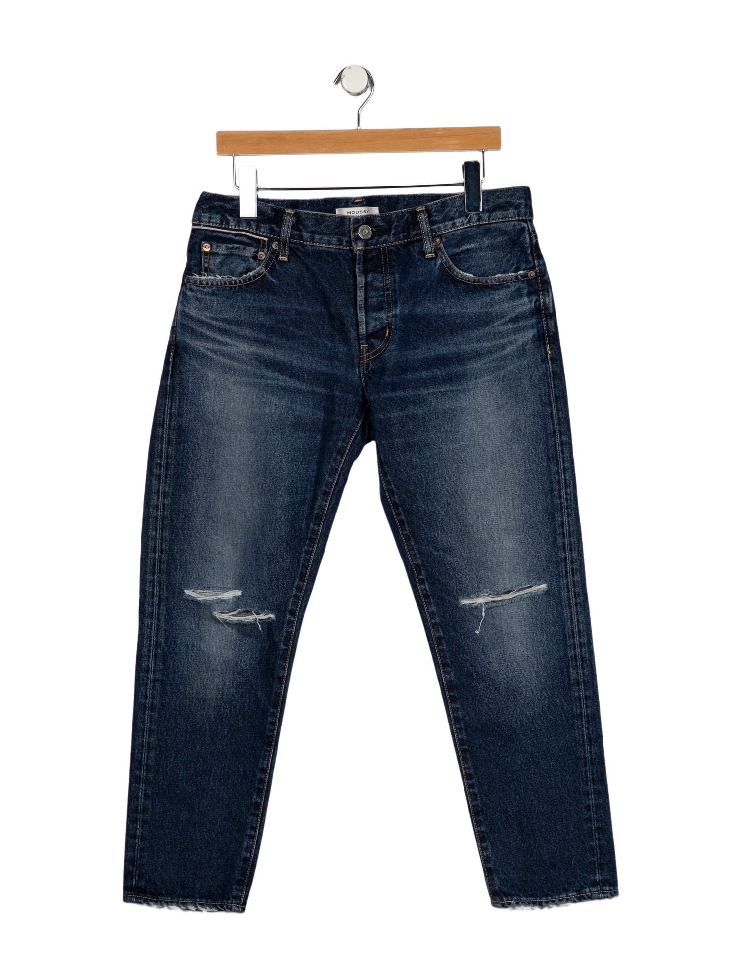 Moussy Vintage Mid-Rise Straight Leg Jeans