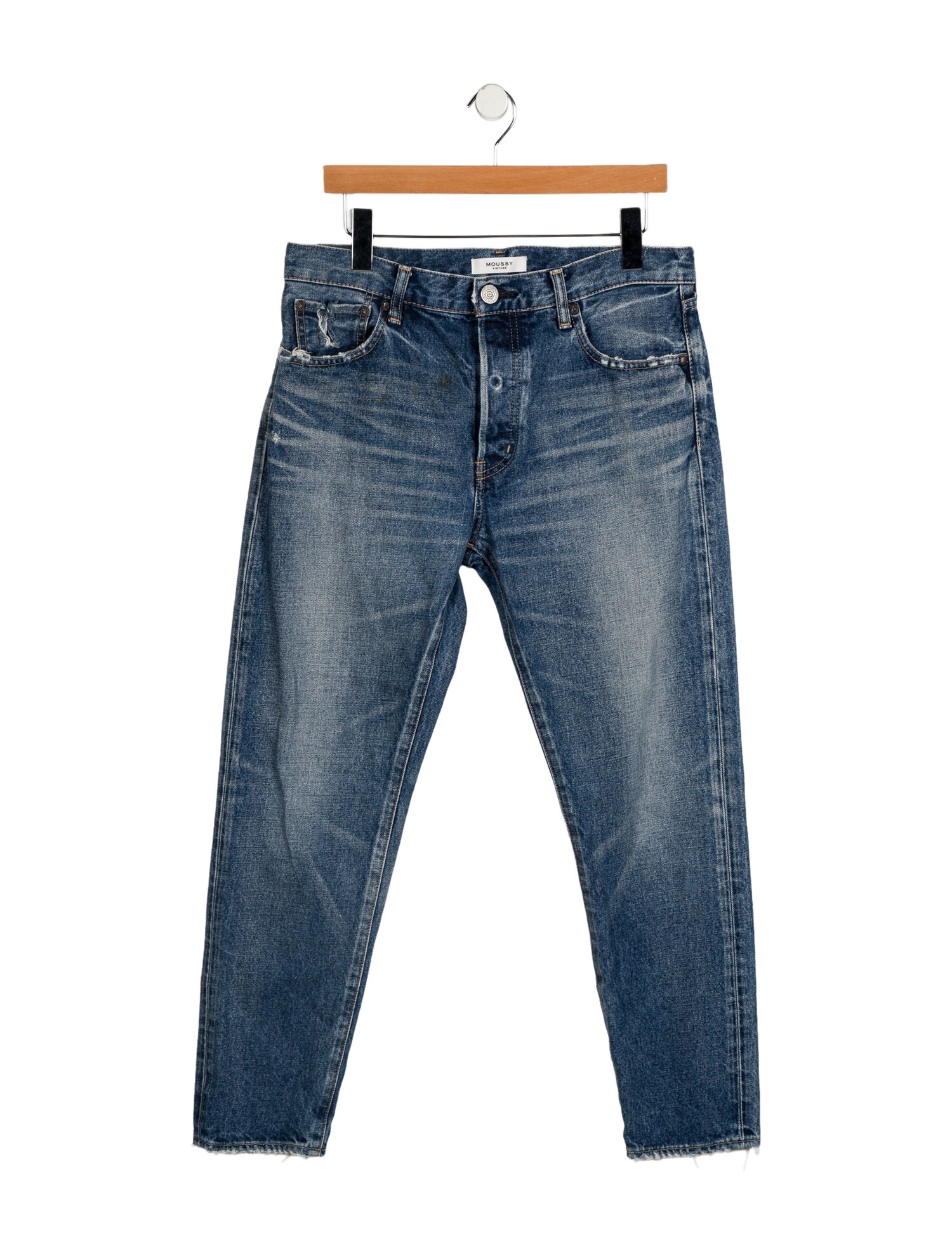 Moussy Vintage Mid-Rise Straight Leg Jeans