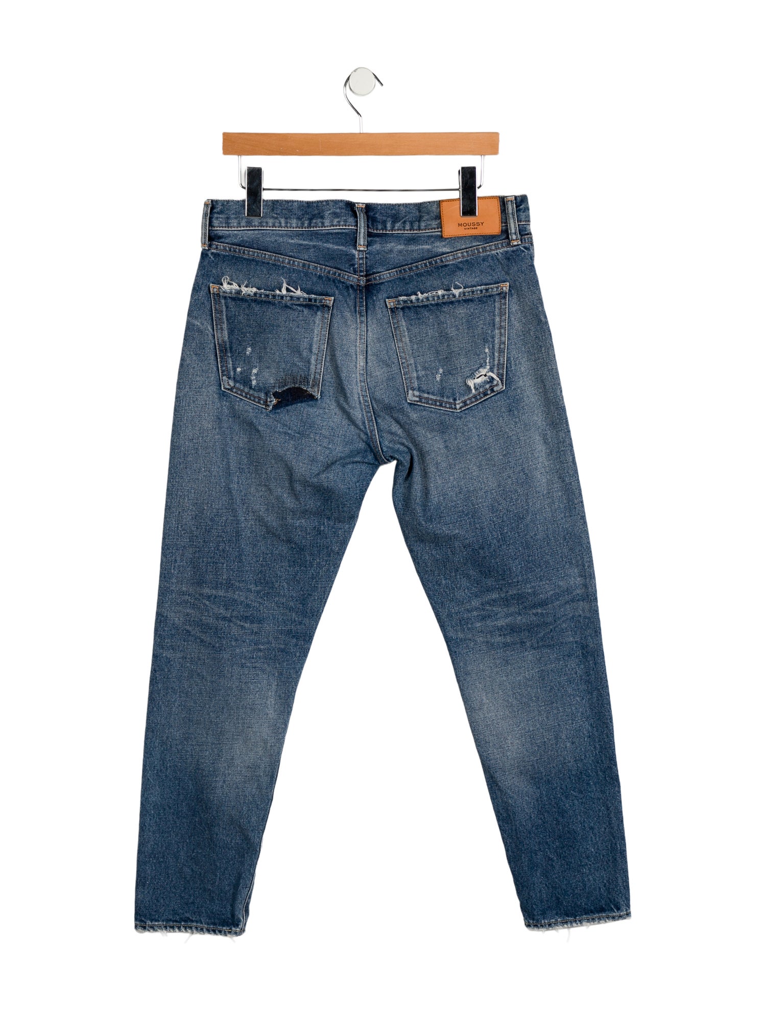 Moussy Vintage Mid-Rise Straight Leg Jeans