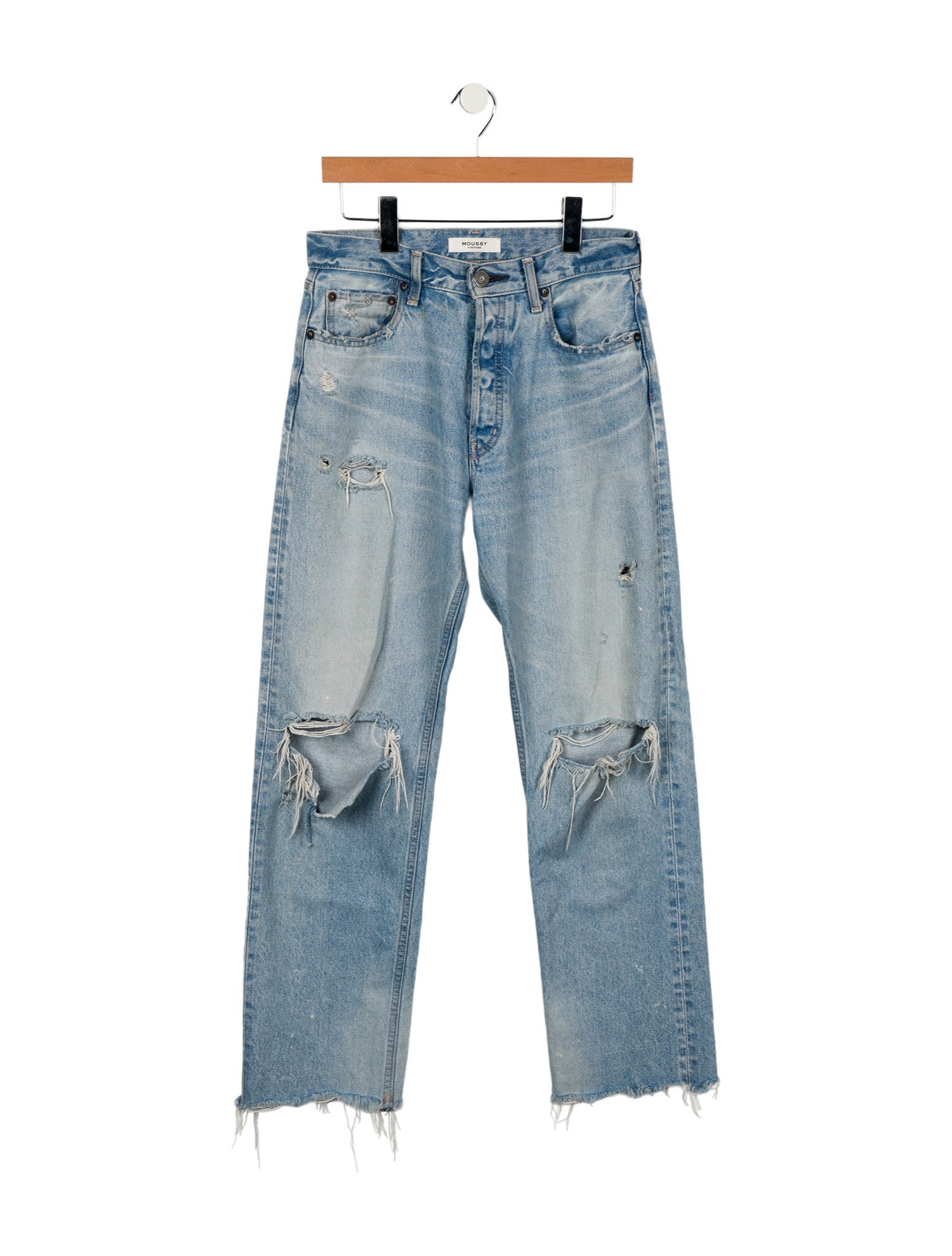 Moussy Vintage High-Rise Straight Leg Jeans