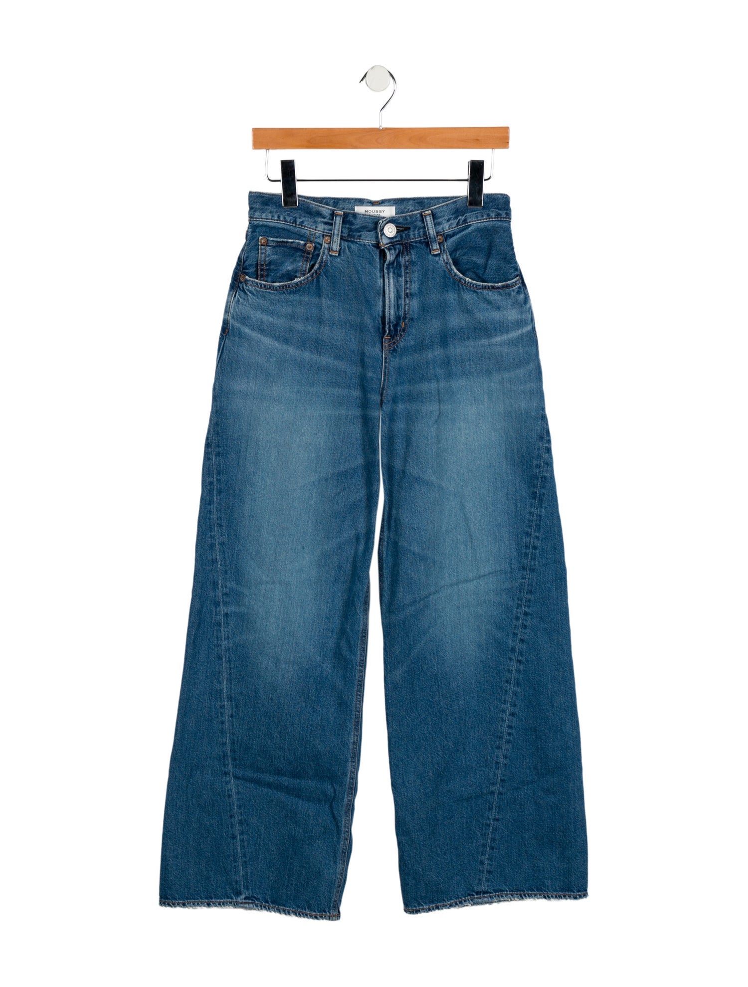 Moussy Vintage Mid-Rise Wide Leg Jeans