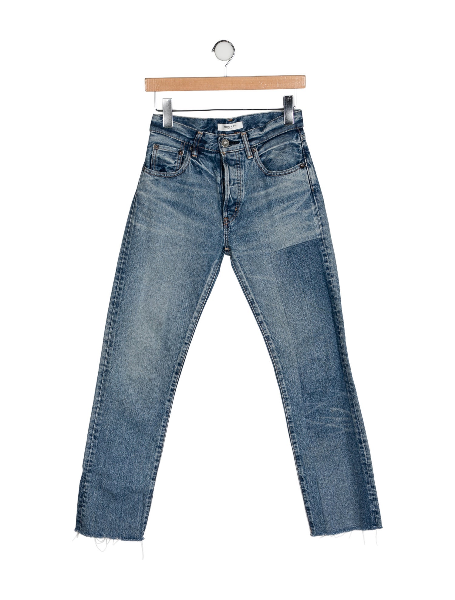 Moussy Vintage Mid-Rise Straight Leg Jeans