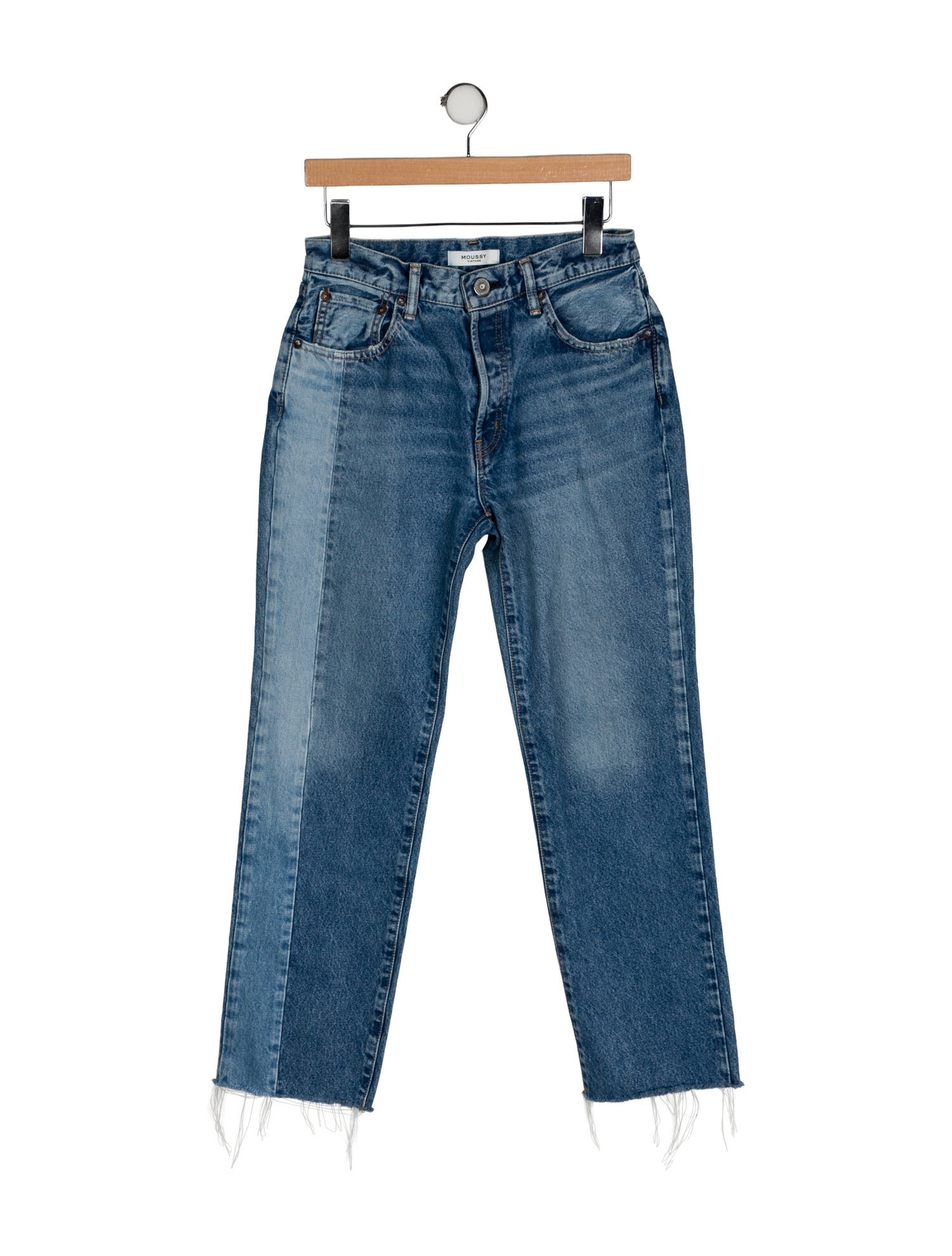 Moussy Vintage Mid-Rise Straight Leg Jeans