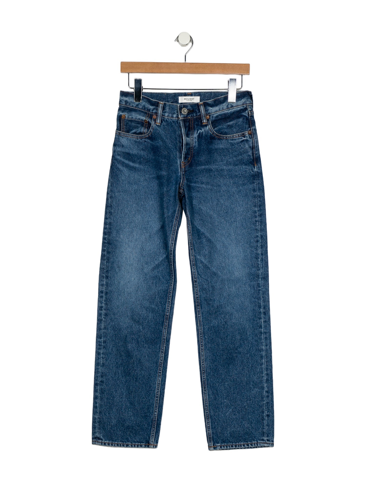 Moussy Vintage Mid-Rise Straight Leg Jeans