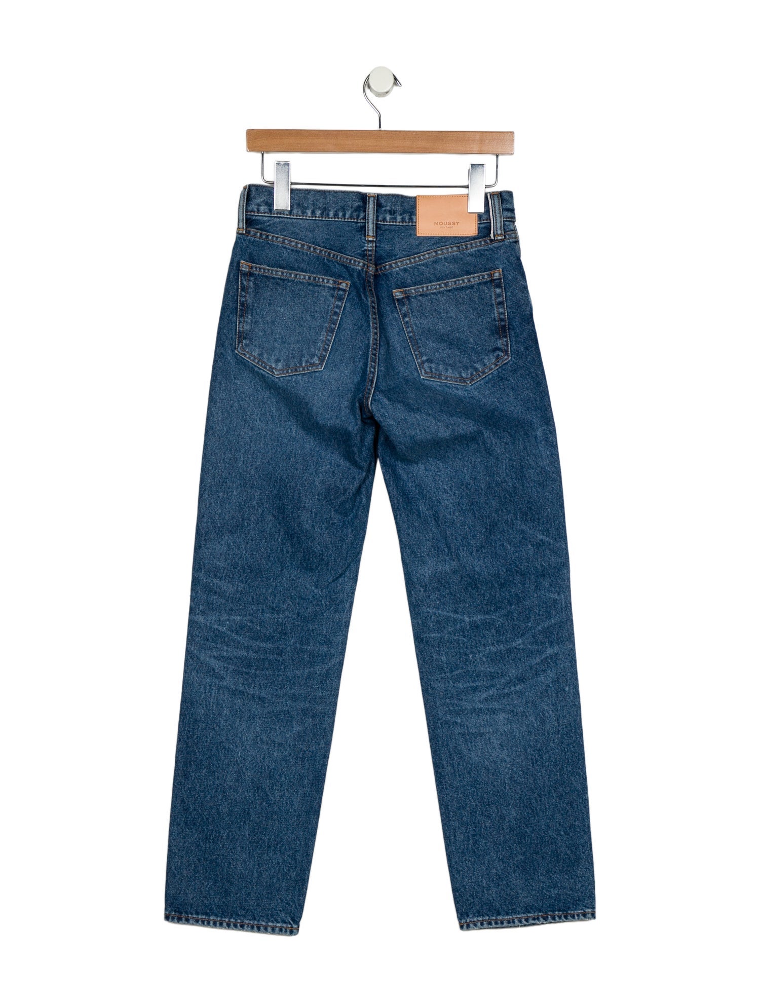 Moussy Vintage Mid-Rise Straight Leg Jeans