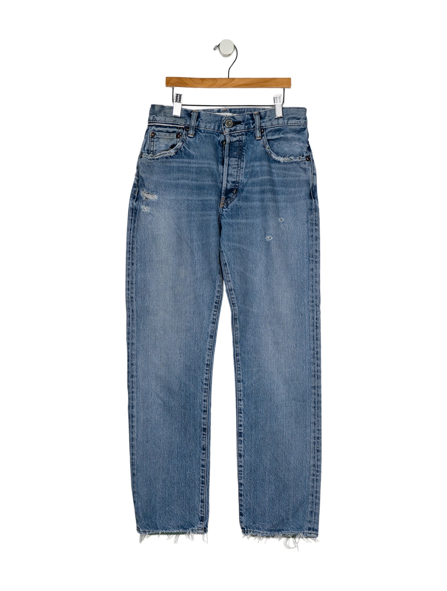 Moussy Vintage Mid-Rise Straight Leg Jeans