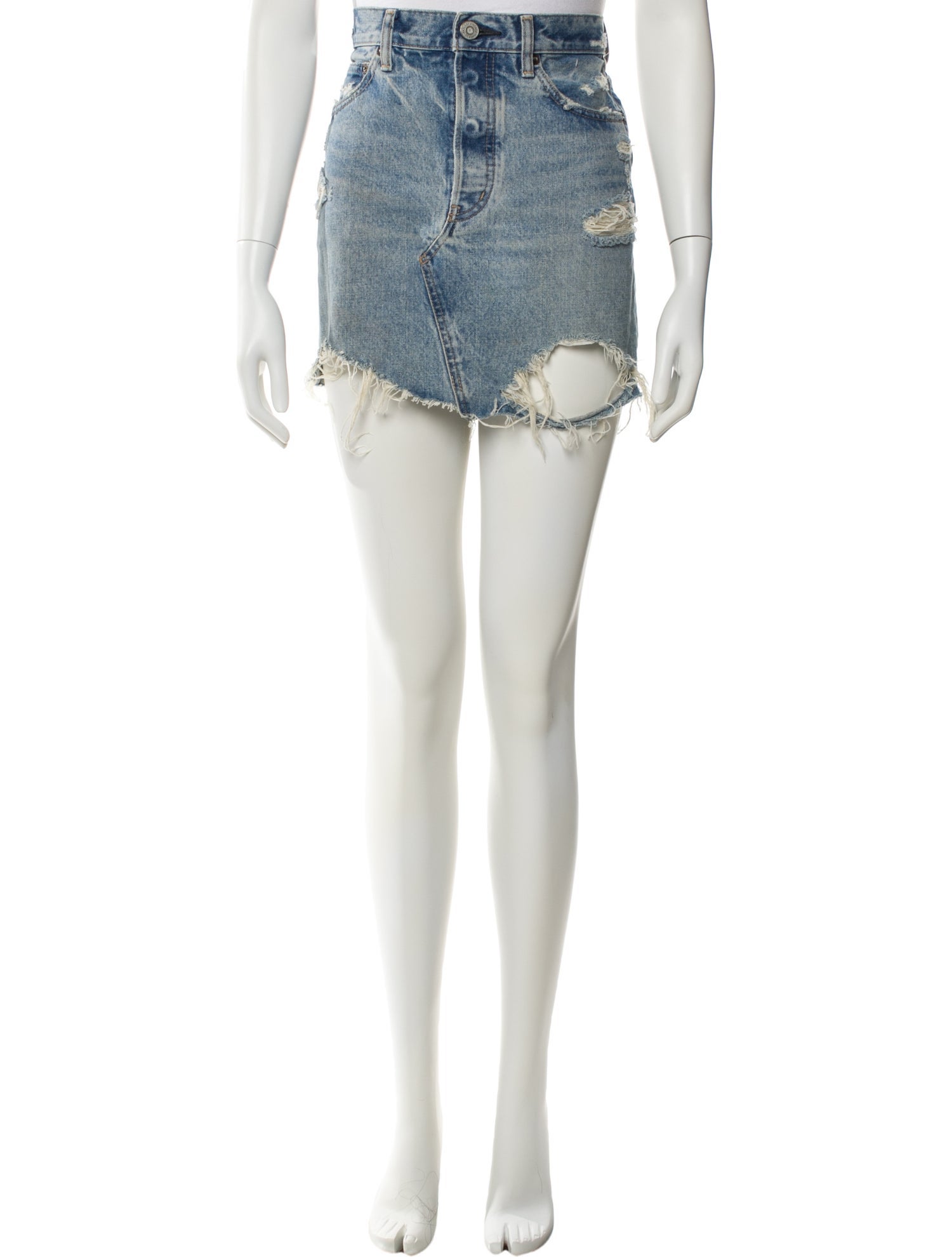 Moussy Vintage Distressed Accents Mini Skirt