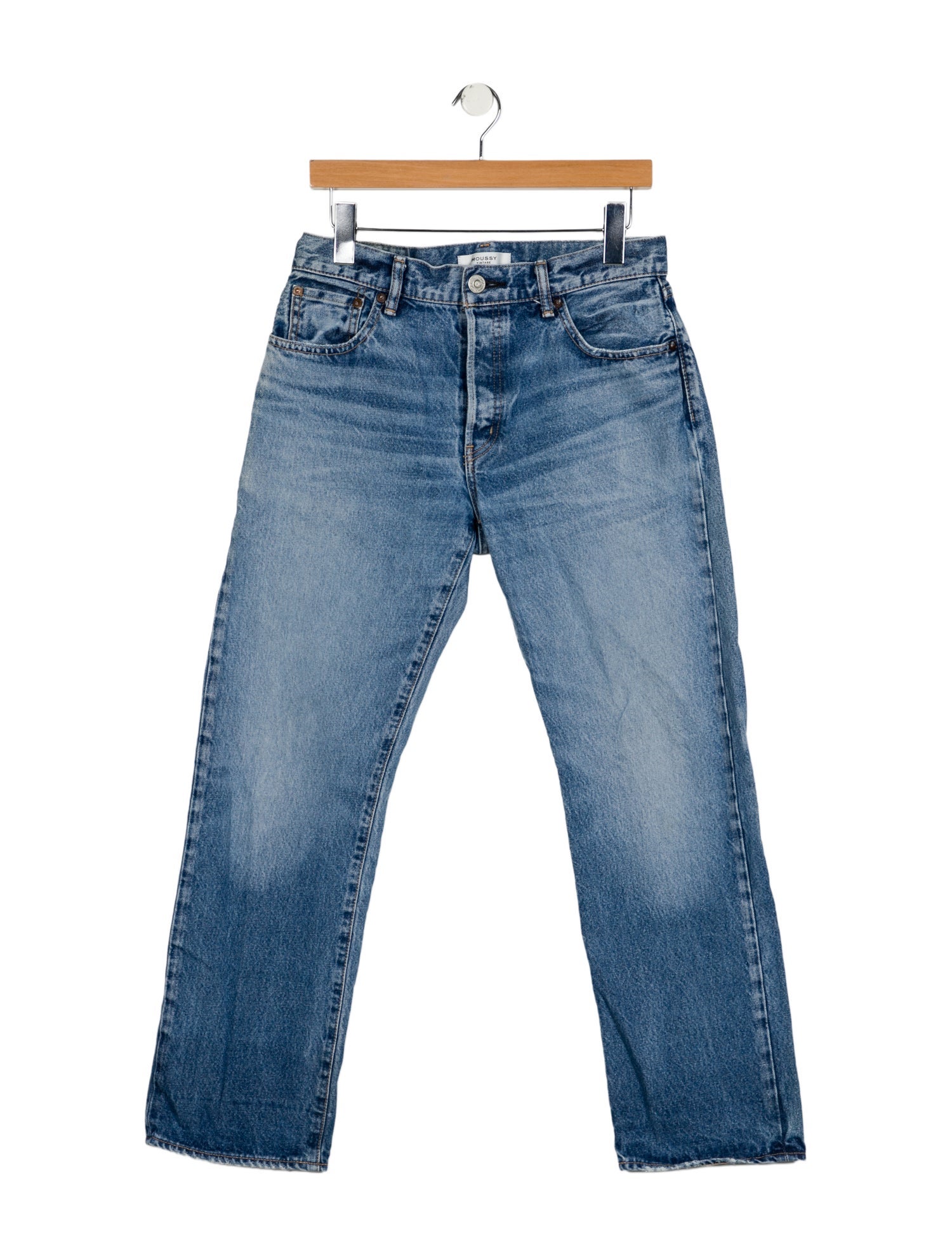 Moussy Vintage Mid-Rise Straight Leg Jeans