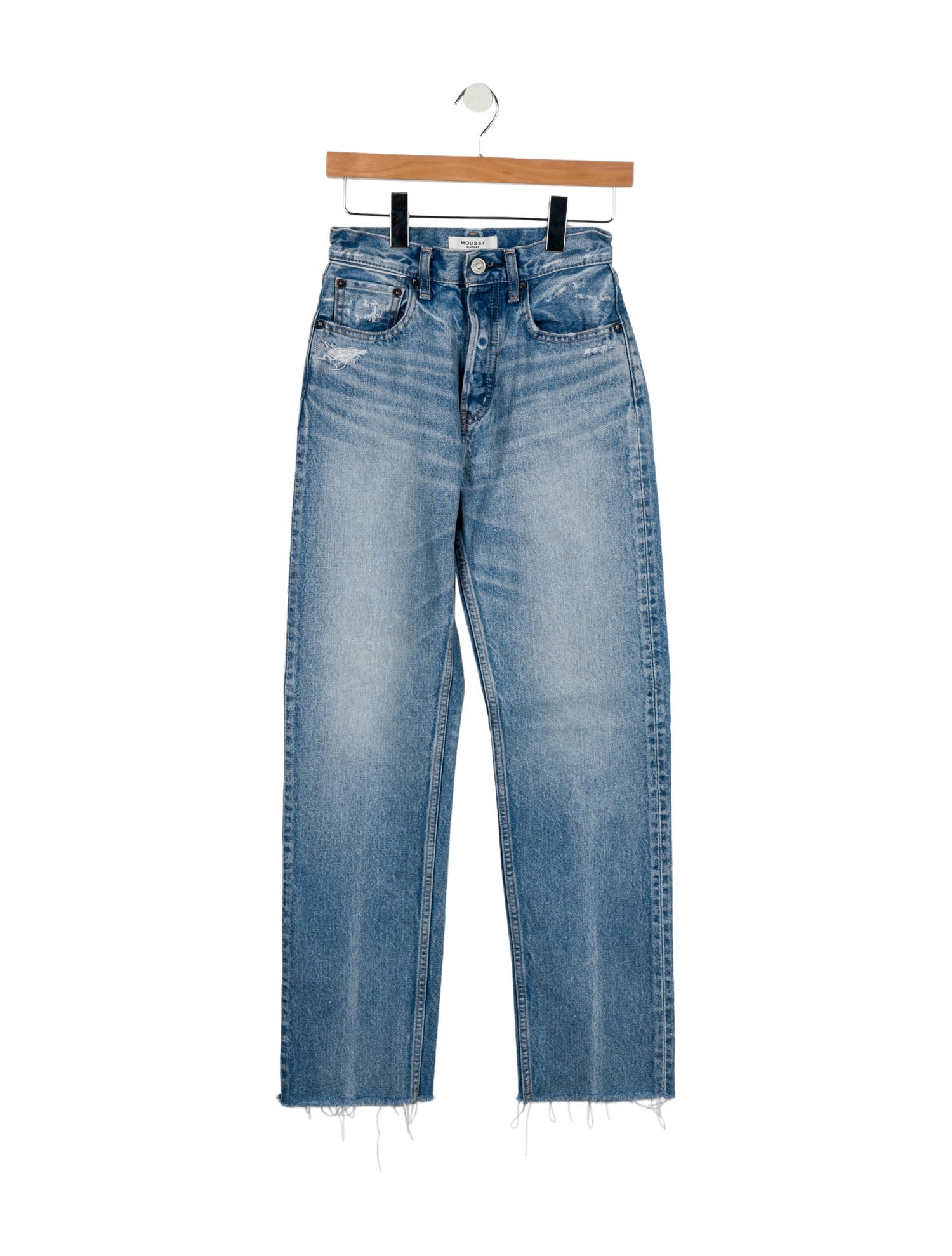Moussy Vintage High-Rise Straight Leg Jeans