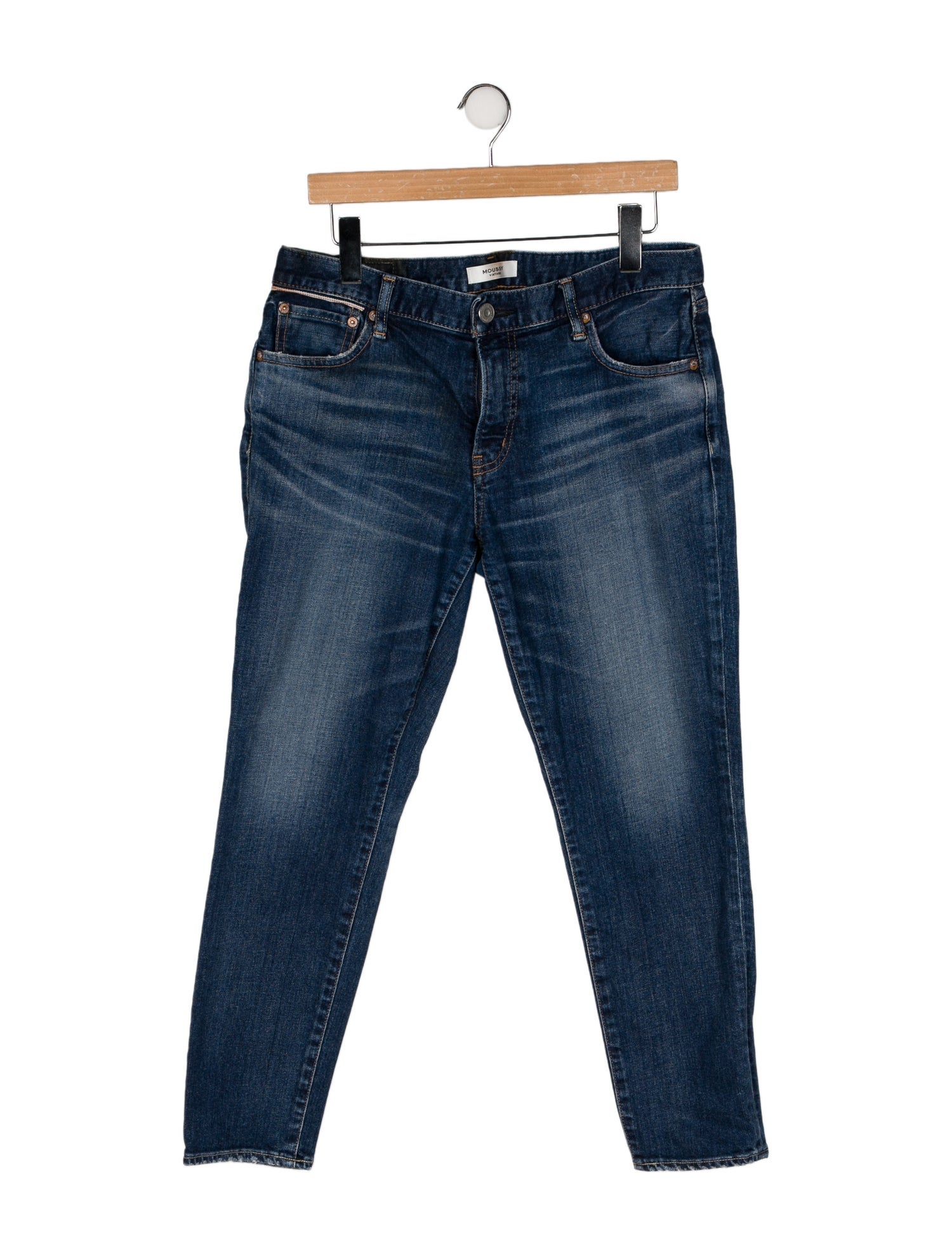 Moussy Vintage Mid-Rise Straight Leg Jeans