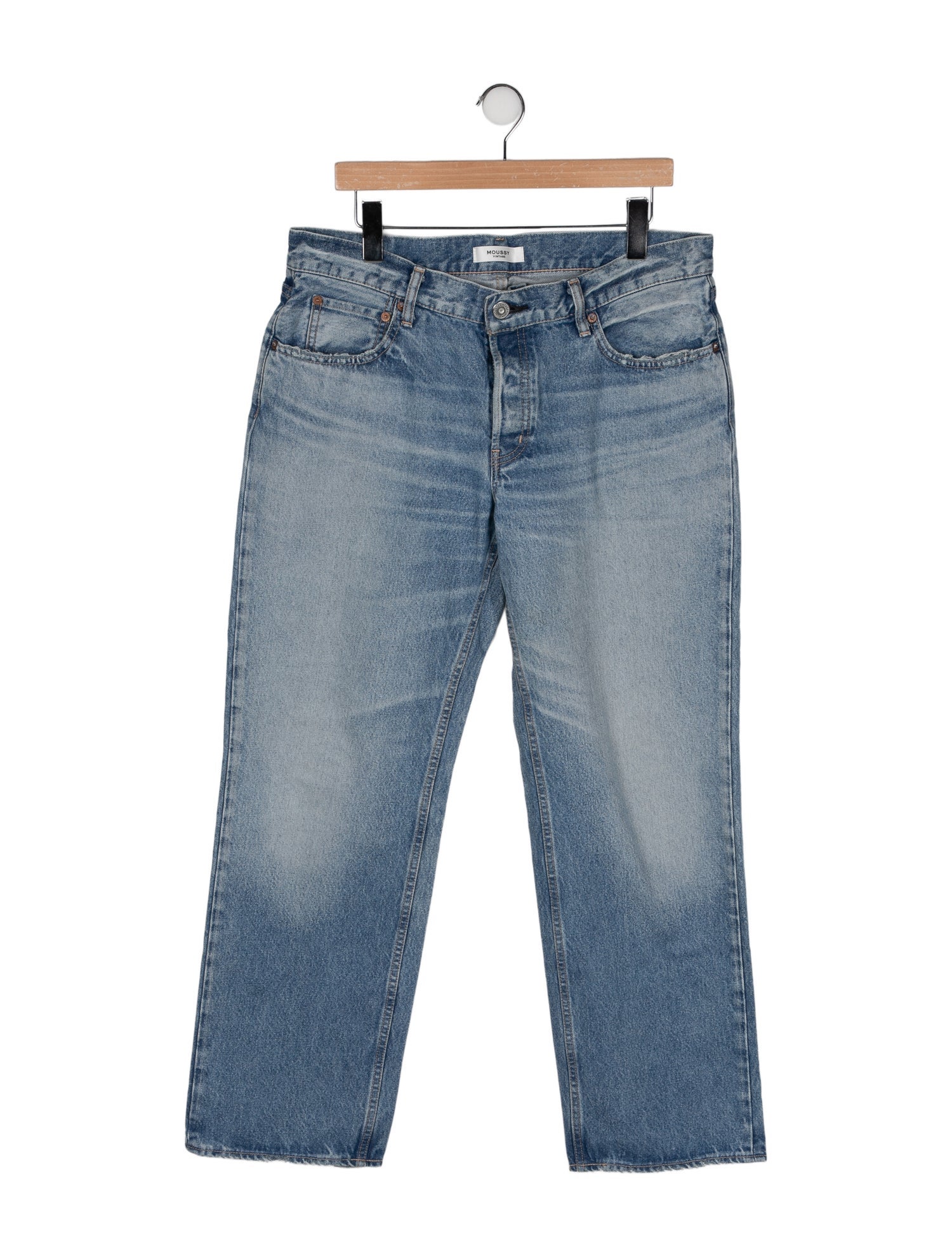 Moussy Vintage Mid-Rise Wide Leg Jeans
