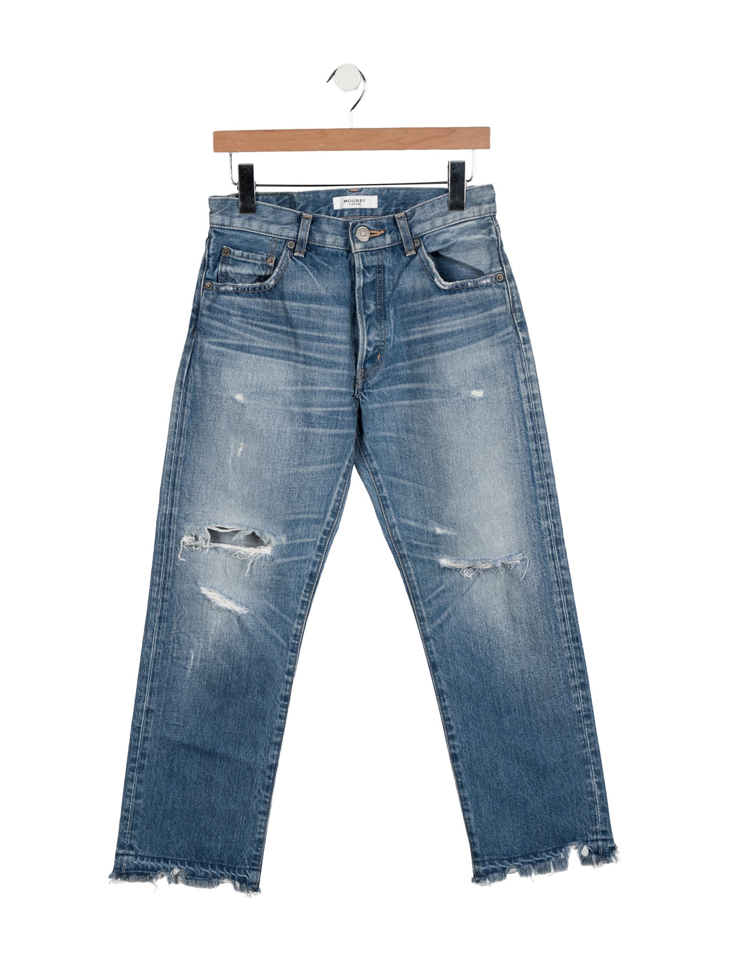 Moussy Vintage High-Rise Straight Leg Jeans