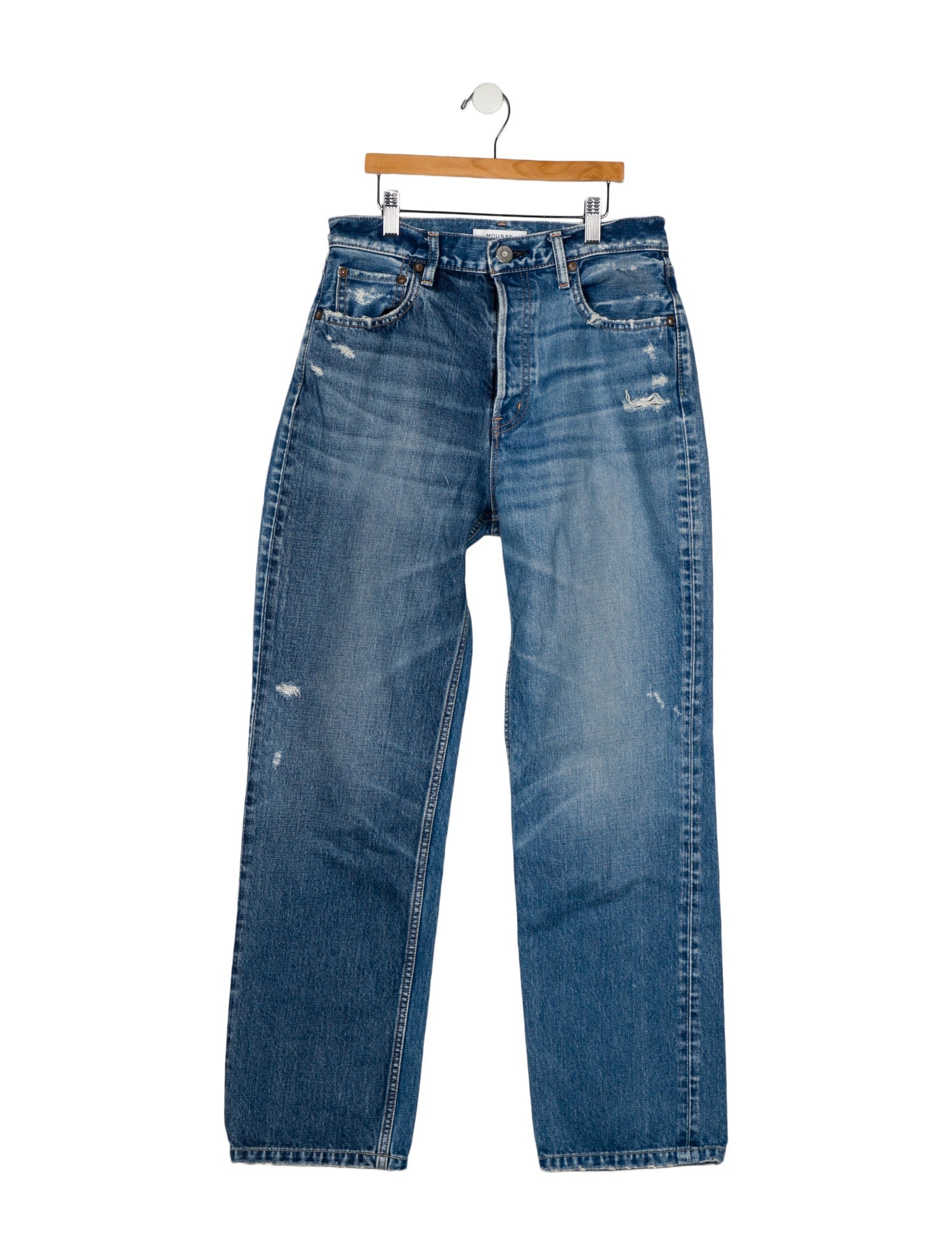 Moussy Vintage High-Rise Straight Leg Jeans