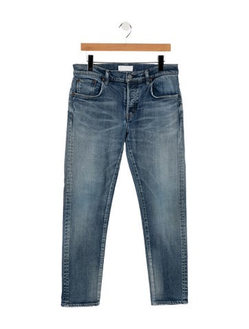 Pre-owned Moussy Vintage Straight-leg Jeans In Blue